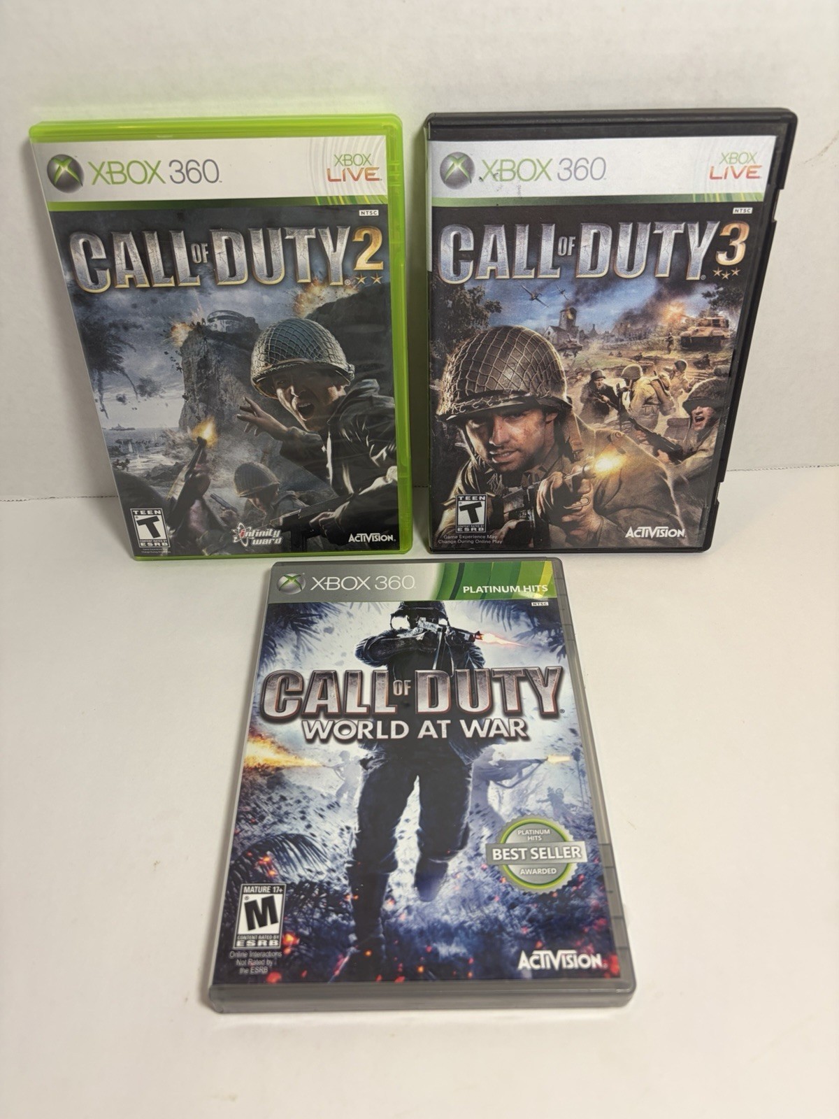 Call of Duty 2, 3 & World At War -The War Collection (Microsoft Xbox 360) Tested