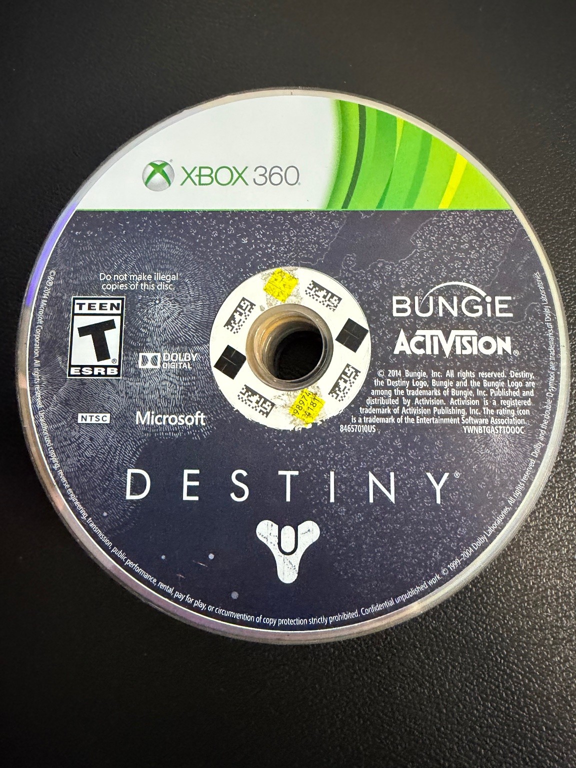 Destiny Xbox 360 Video Game FPS Action RPG Multiplayer NTSC ESRB T