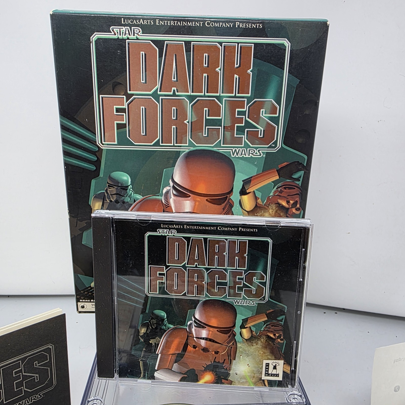 Star Wars Dark Forces PC Big Box Complete CIB Game Lot with Players Guide 1995