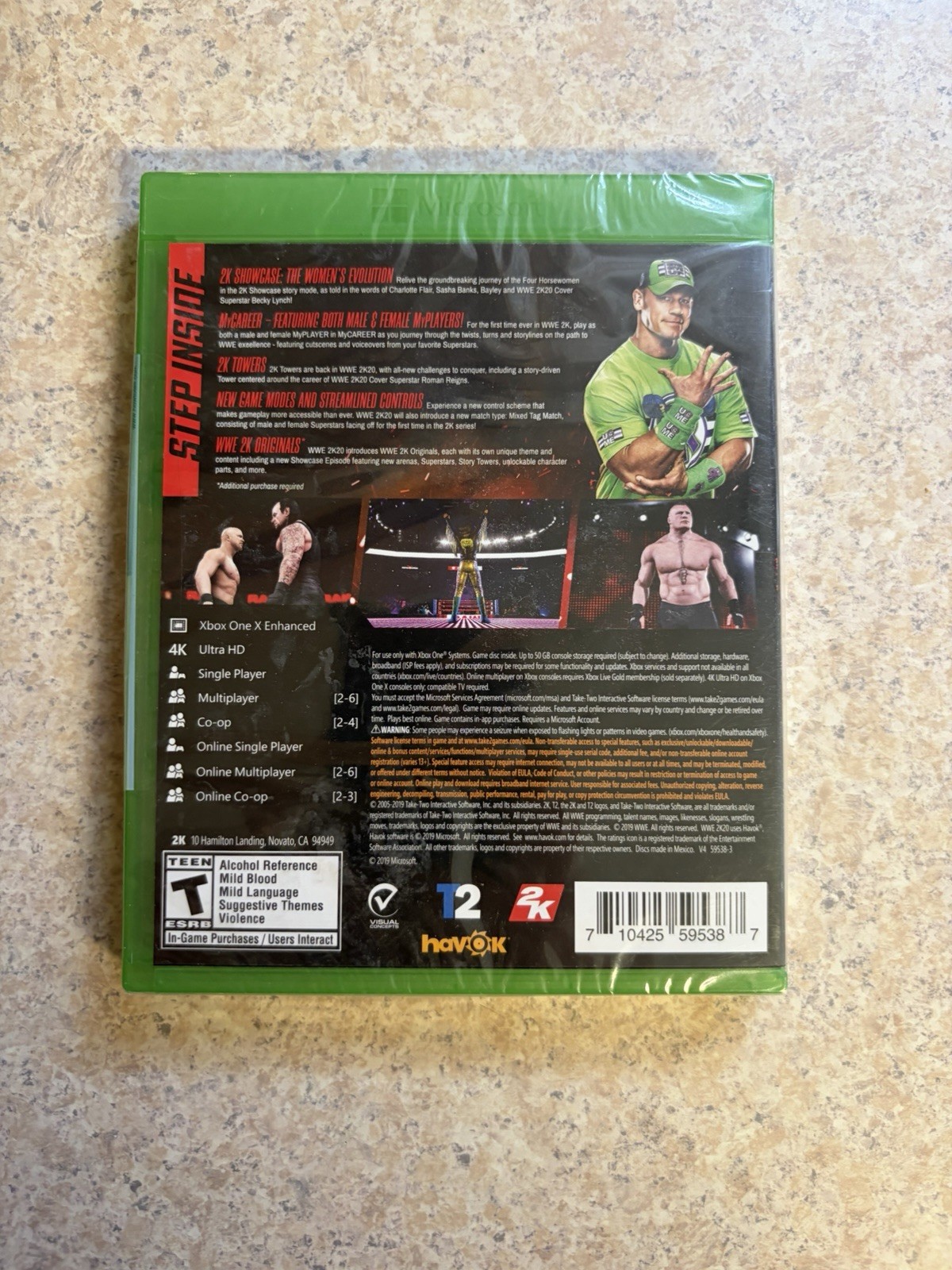 2K WWE 2K20 Xbox One 2019 T (Teen) Sports Wrestling Multiplayer NTSC-U/C