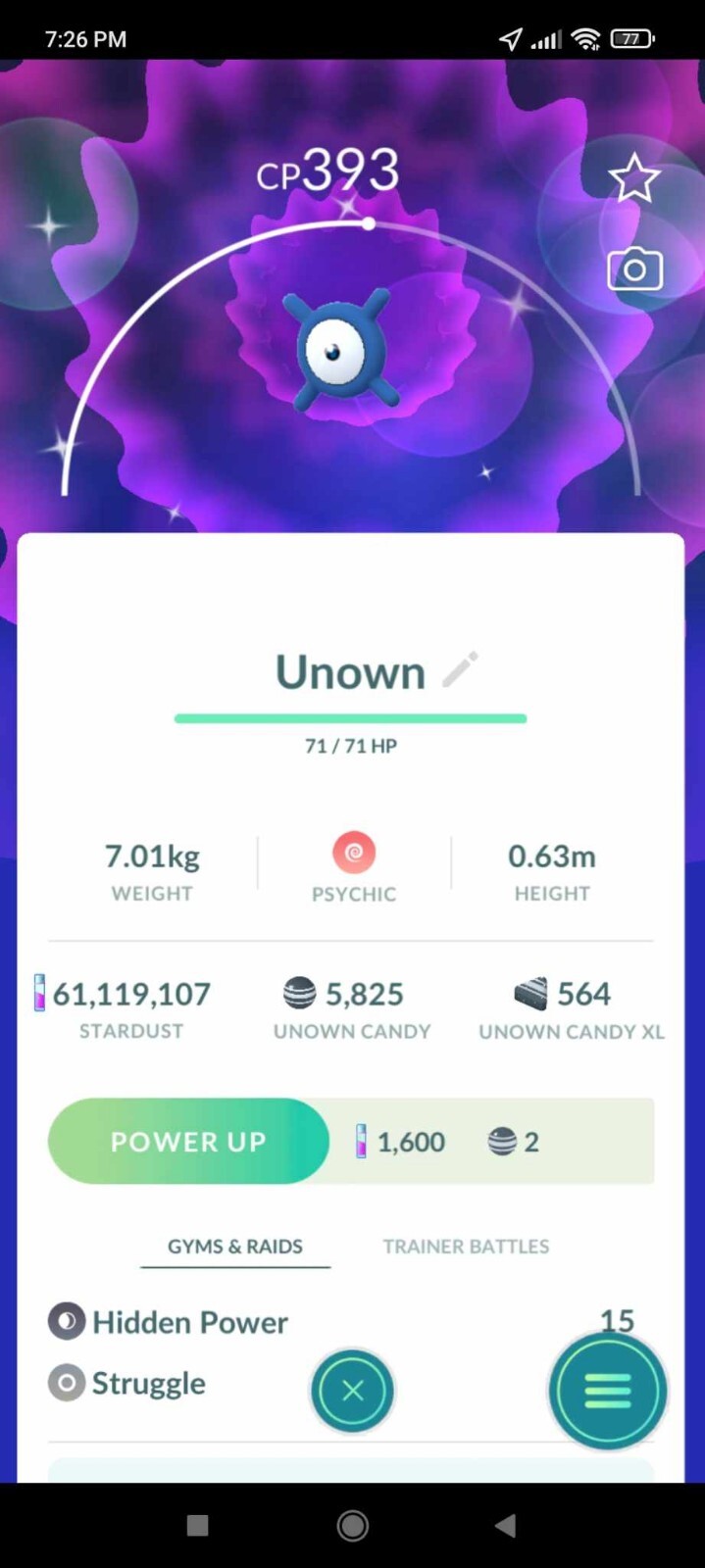 Pokemon Shiny Unown X (Mexico City Safari)- TRA’DE 20k Dust GO – Description