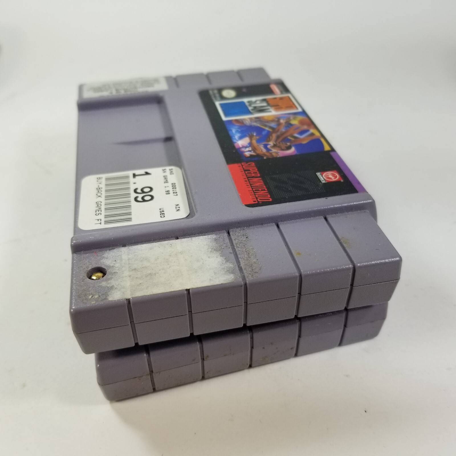 Super Play Action Football & Super Slam Dunk (Super Nintendo) SNES Basketball