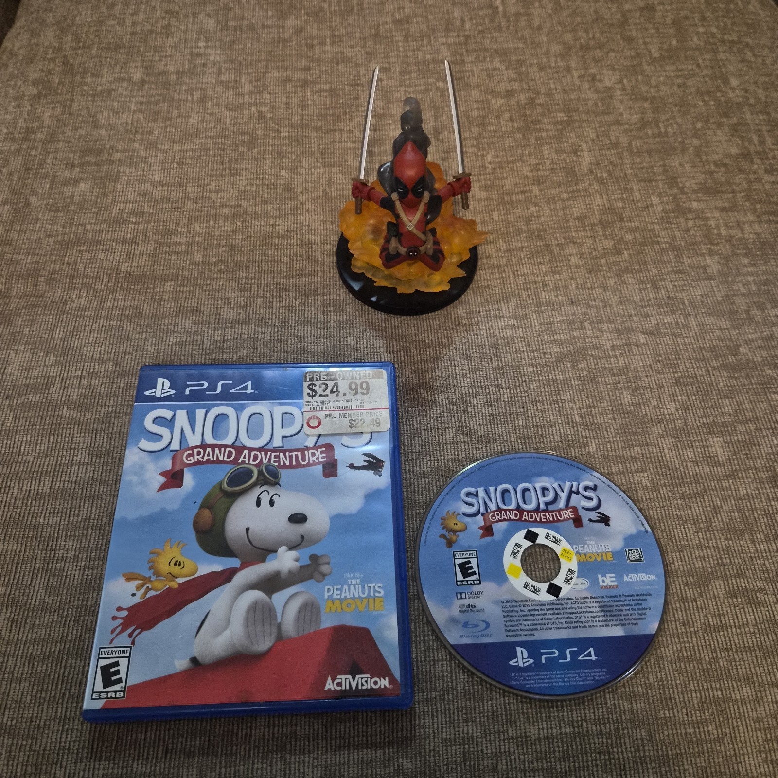 Peanuts Movie: Snoopy’s Grand Adventure (Sony PlayStation 4, 2015) DISC AND CASE