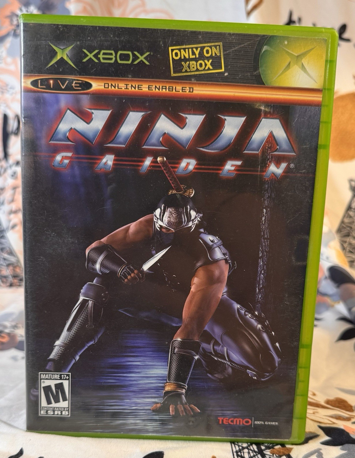 Tecmo Ninja Gaiden Microsoft Xbox M Mature Online Enabled Video Game w/ Case