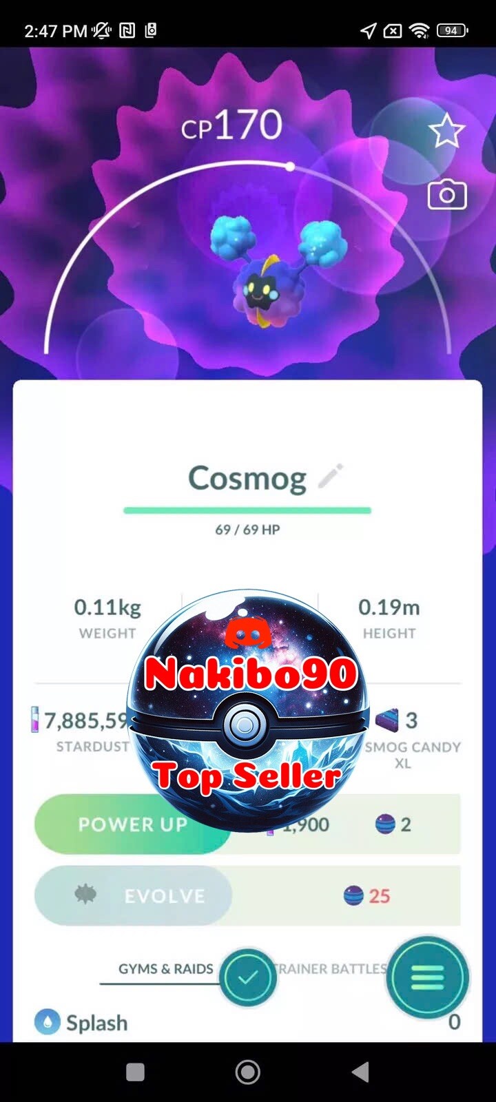 Pokémon Go – Cosmog Evolve To Solgaleo And lunala – Tra De – P’TC – description