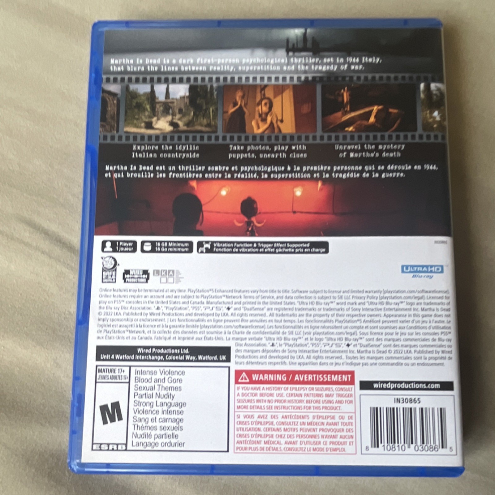 Martha Is Dead PS5 CIB Horror Game