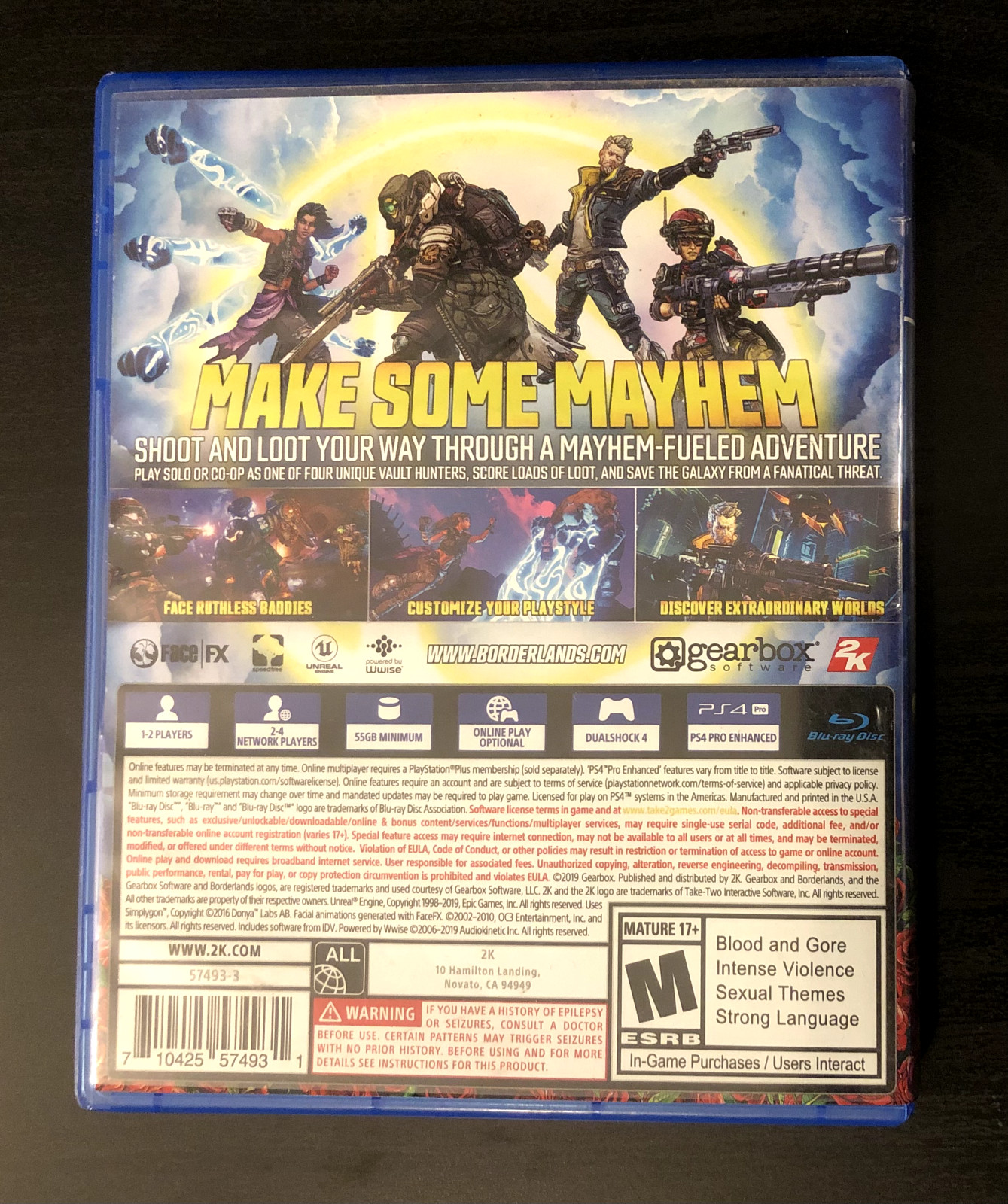 Borderlands 3 – Sony PlayStation 4 PS4, 2K, Gearbox Software 2019