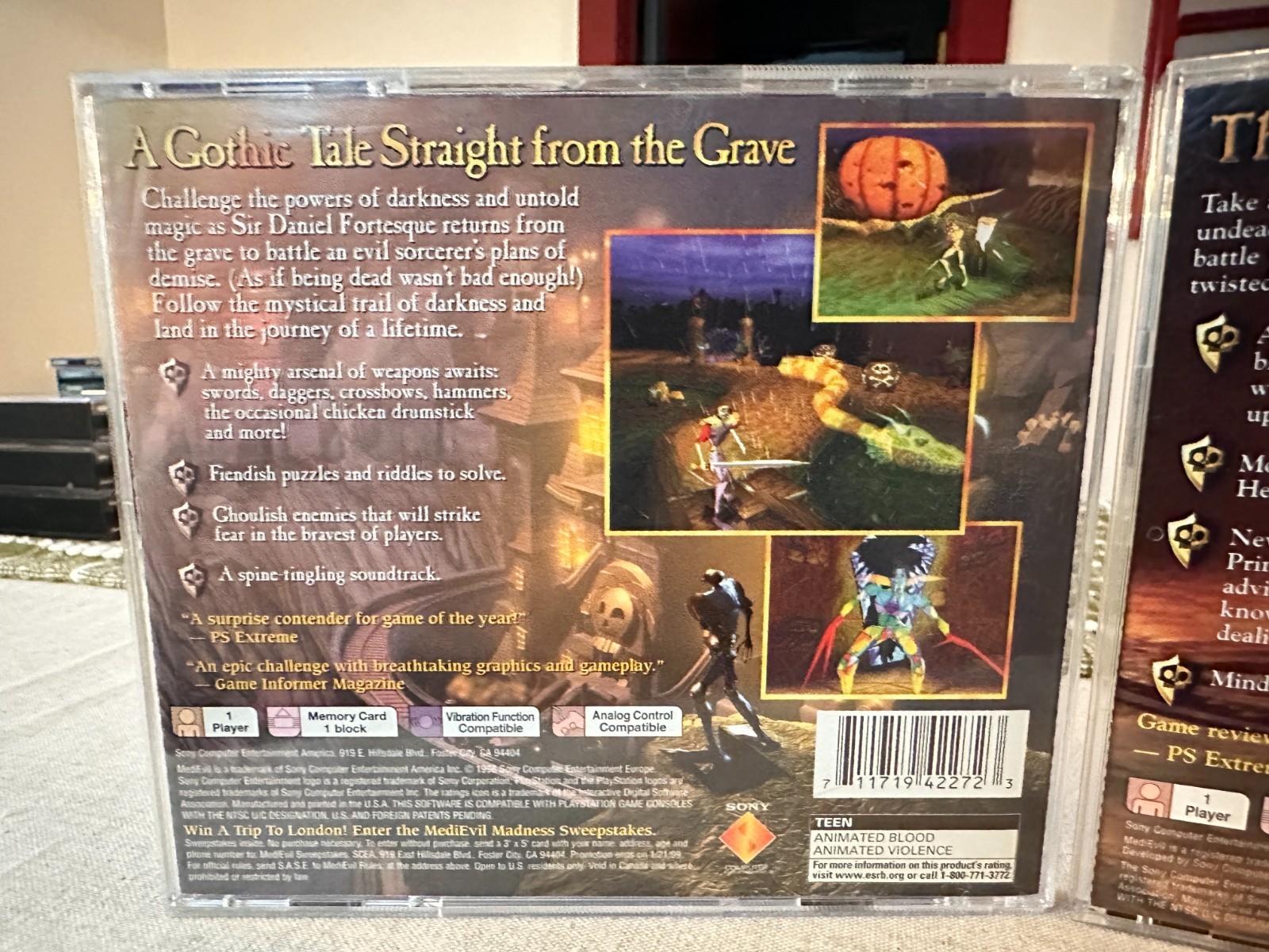MediEvil & MediEvil II – Sony PlayStation 1 – w/game manuals – awesome find!