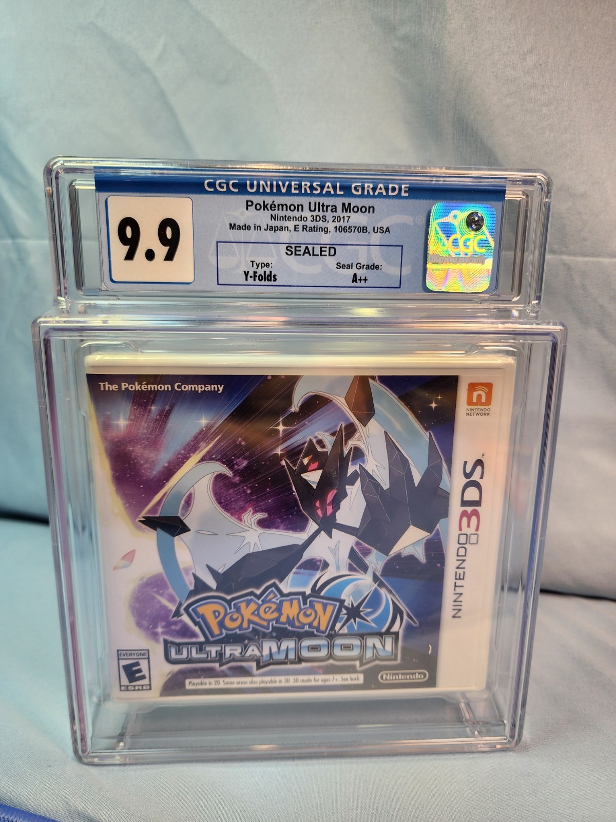 Pokemon Ultra Moon – Nintendo 3DS – CGC Graded 9.9 /A++ Rare