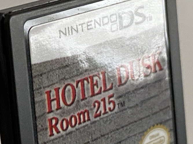 Hotel Dusk Room 215 Nintendo DS Game Cart Murder Mystery Visual Novel Authentic