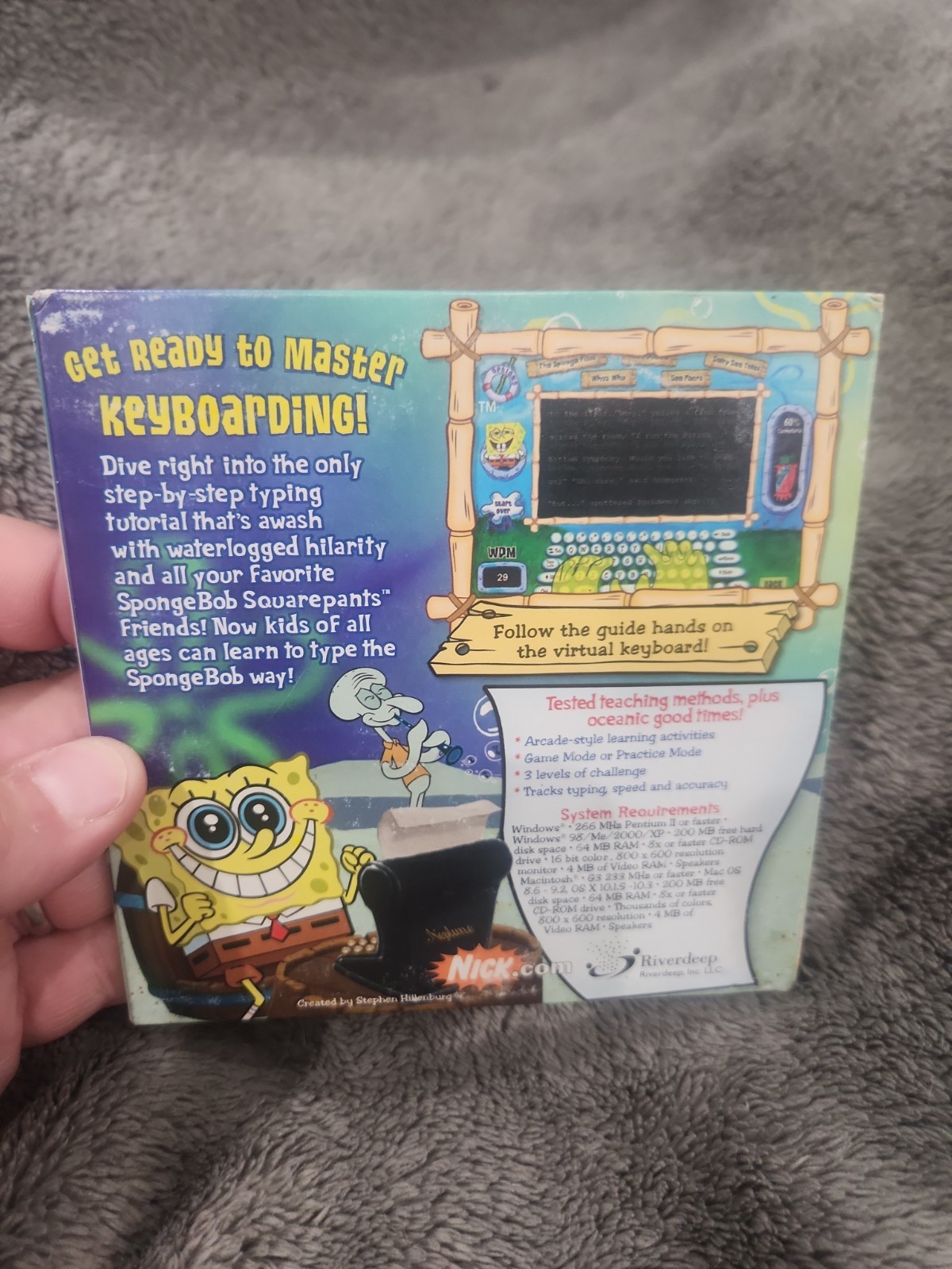 SpongeBob SquarePants Typing PC 2004 The Learning Company Nickelodeon 7+ – Works