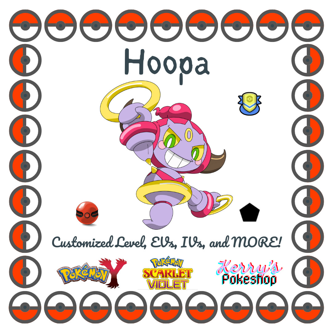 🔥Pokémon Scarlet & Violet🔥 Hoopa with free item from Kalos region!!🌟🌟🌟