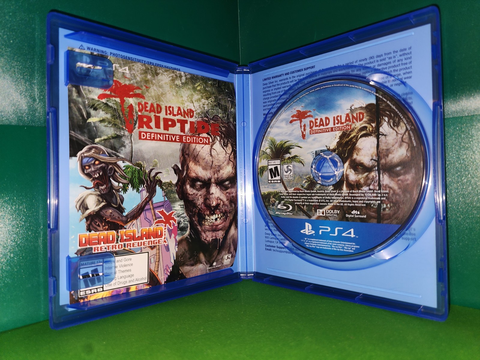 CIB w/ Insert – Dead Island Definitive Collection (Sony PlayStation 4, 2016) PS4