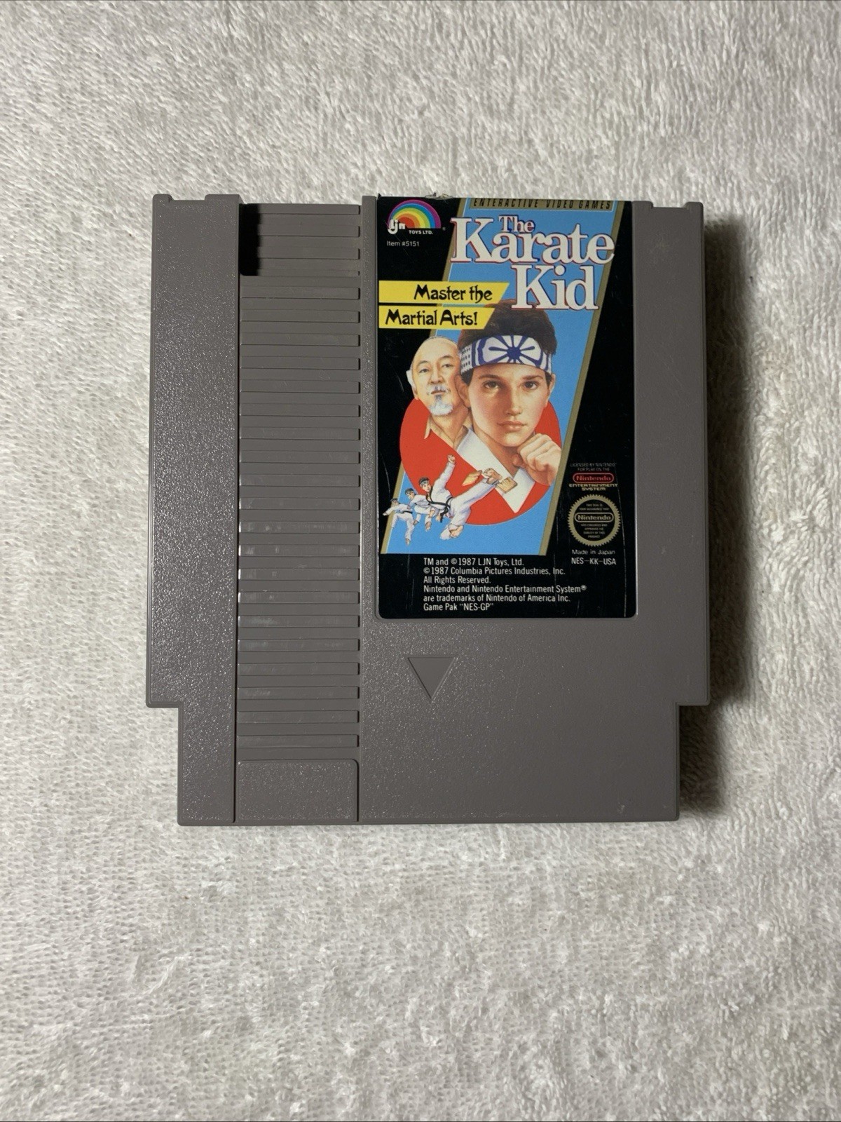 Nintendo “The Karate Kid” Master the Martial Arts 1985 Authentic Game Cartridge