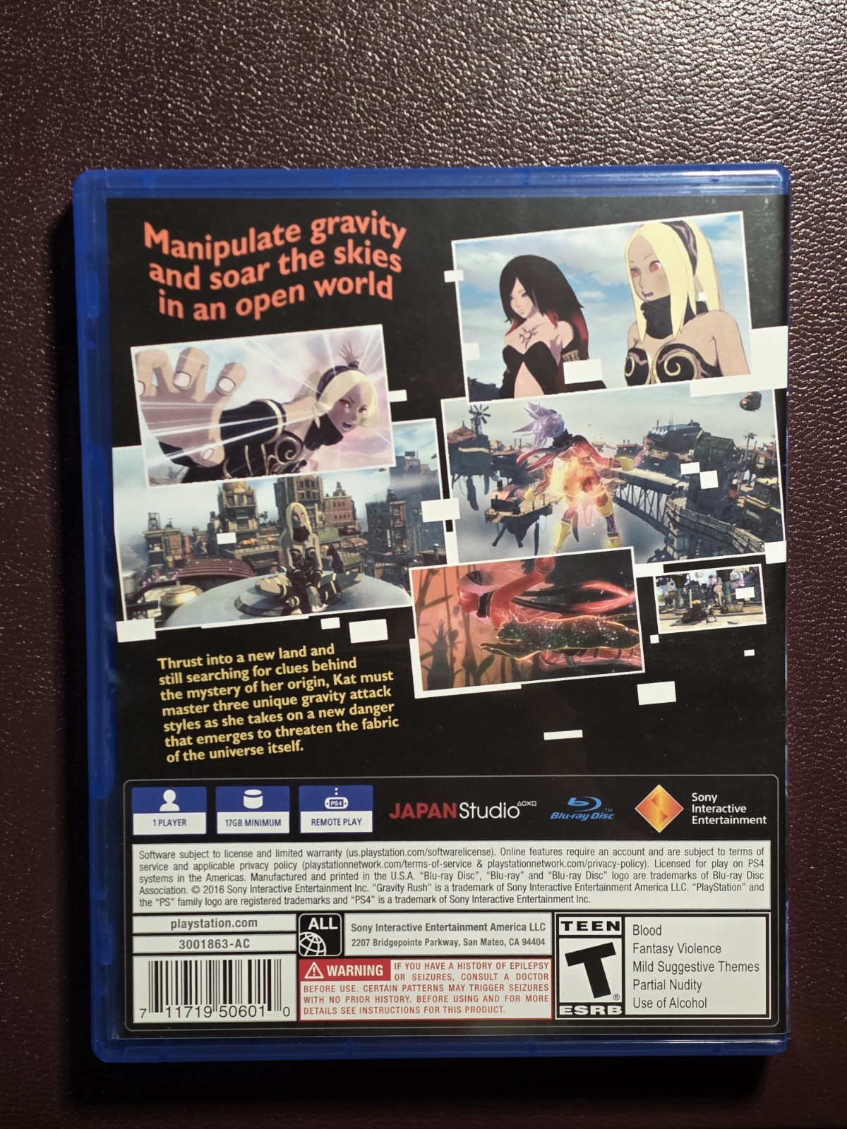 Gravity Rush 2 (Sony PlayStation 4 / PS4, 2017)