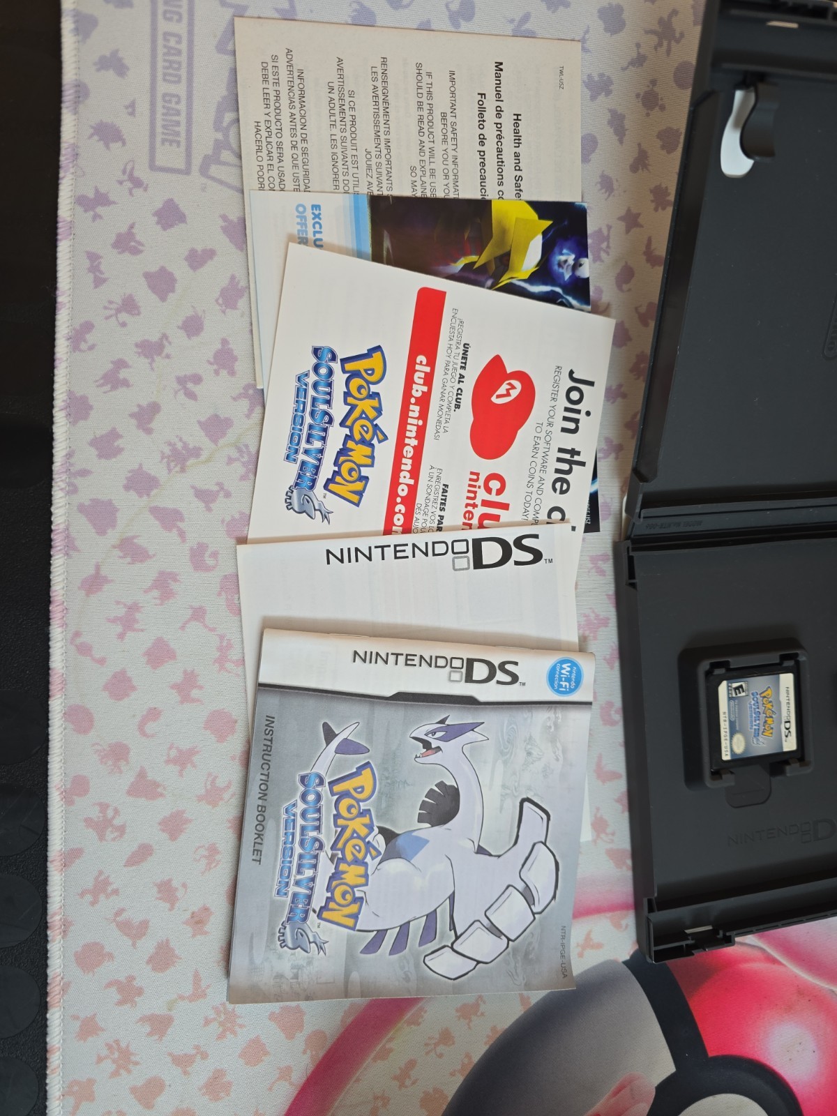 Pokemon SoulSilver CIB + Inserts + Pokewalker (Nintendo DS) Authentic