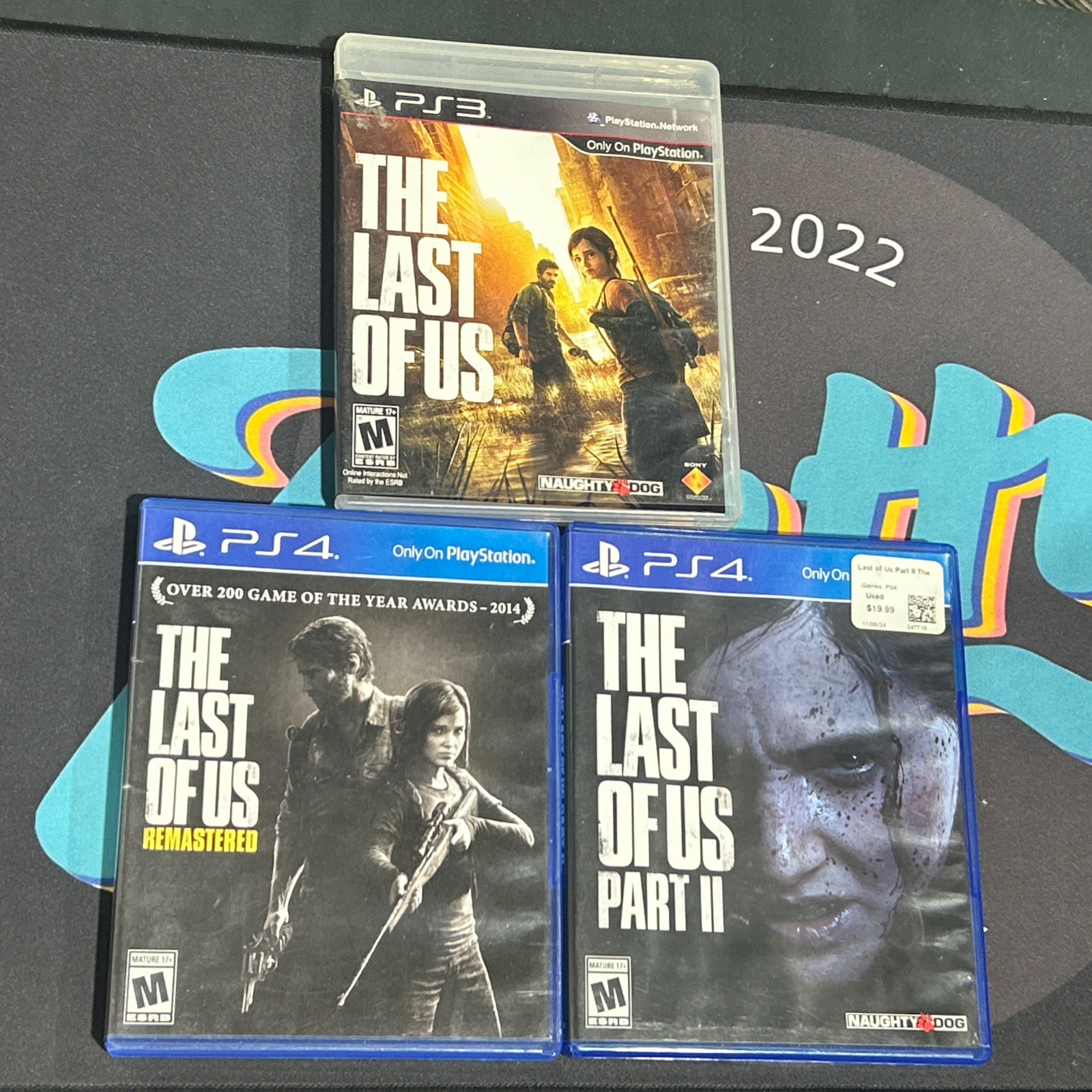 The Last of Us Part I & II Sony PlayStation 4 & 3 PS4 PS3 Gently Used Lot Set