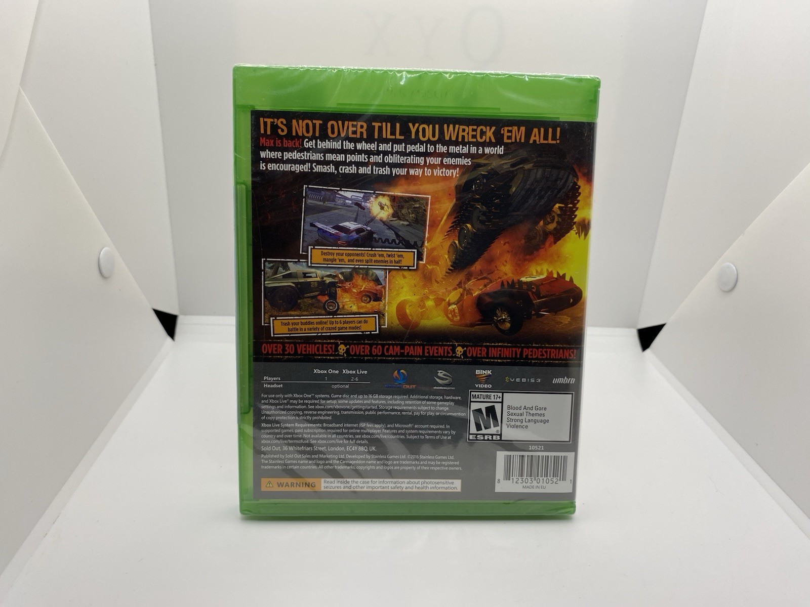 Carmageddon Max Damage Xbox One Video Game Vehicular Combat Sealed