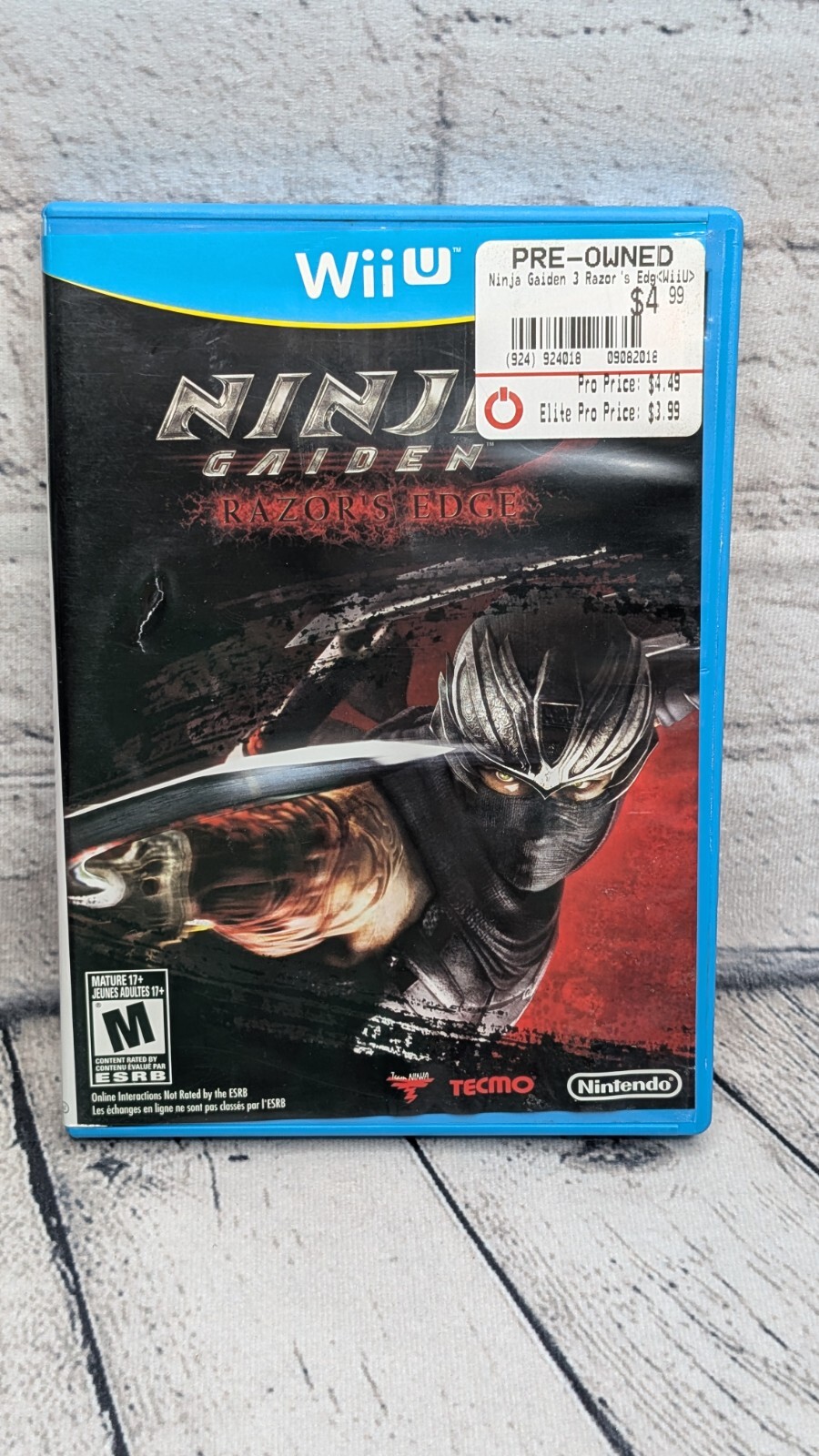 Ninja Gaiden 3: Razor’s Edge (Nintendo Wii U, 2012) CIB