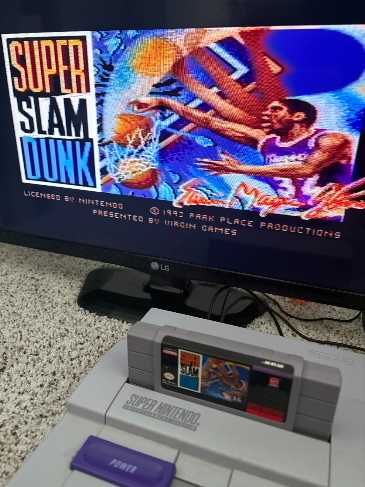 Super Slam Dunk SNES Super Nintendo – Tested & Working