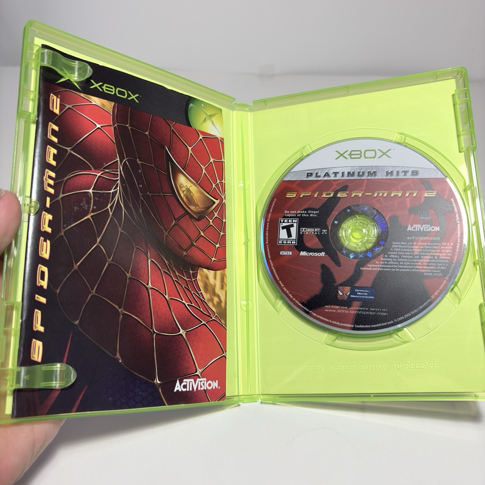 Spider Man 2 Xbox Complete CIB Tested Clean Fast Shipping Platinum Hits
