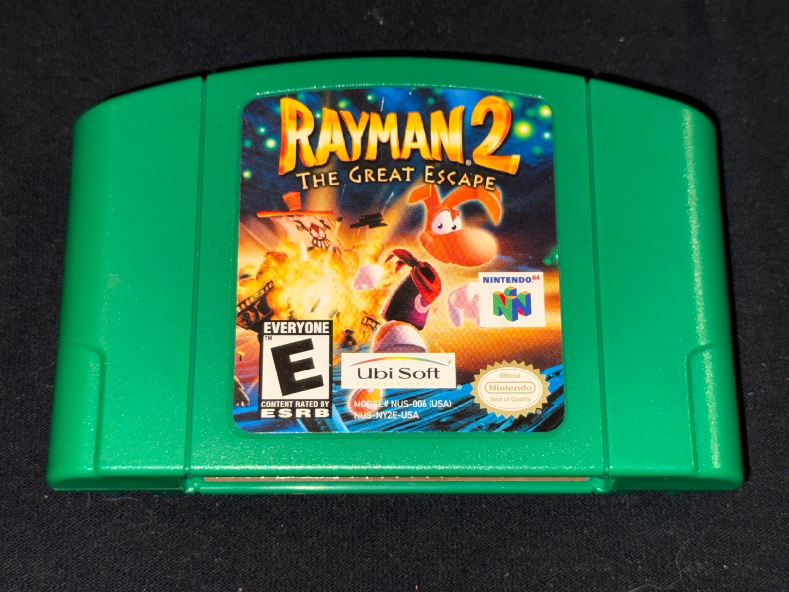 Rayman 2: The Great Escape (Nintendo N64, 1999) Cleaned Tested Authentic – N64