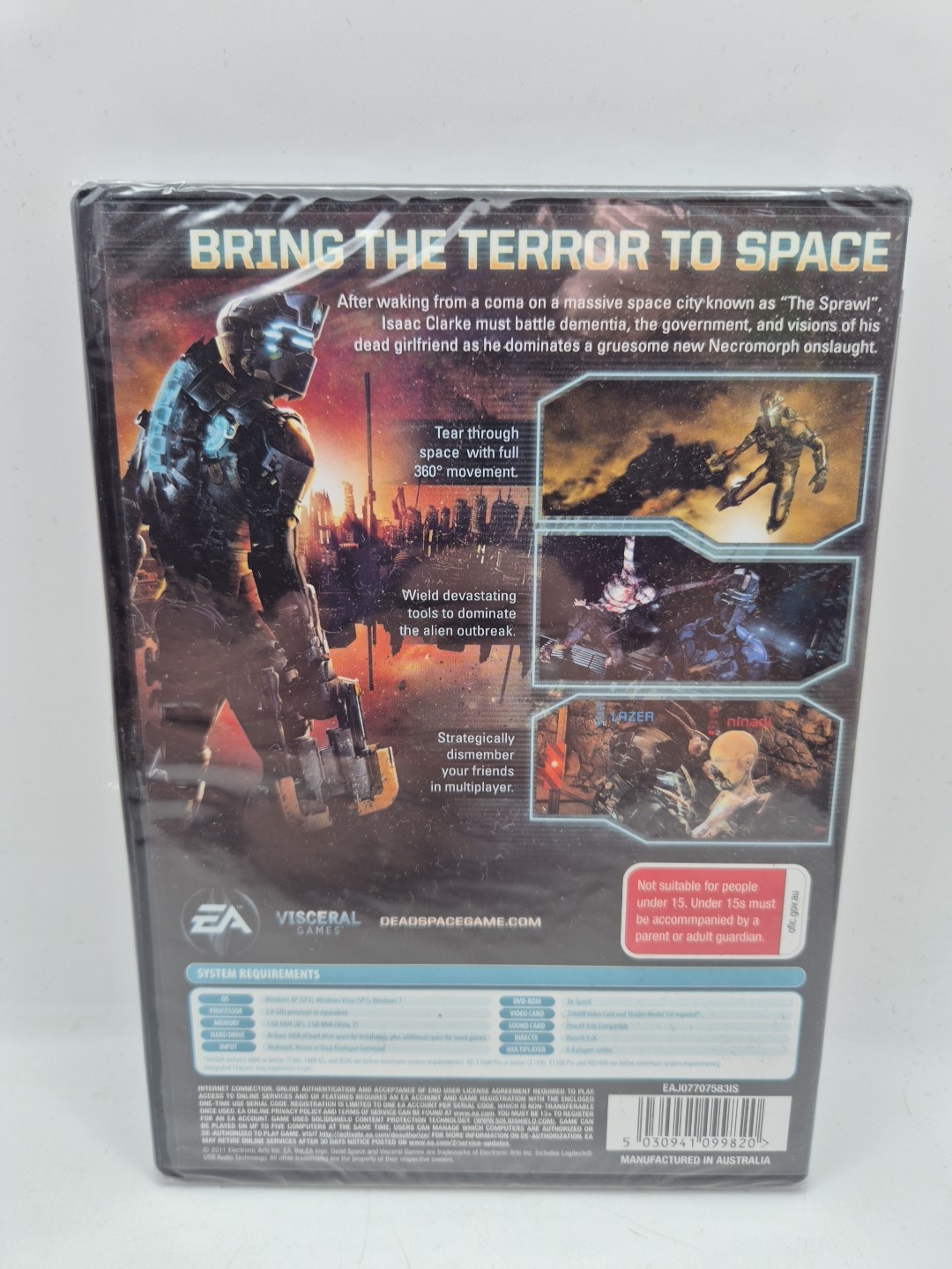 Dead Space 2 – PC DVD Rom – AU Release – MA15+ – Brand New & Sealed #102