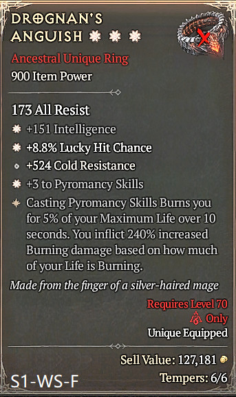 🔥 Diablo 4 Season 14 🔥Drognan’s Anguish 1GA/ 4GA