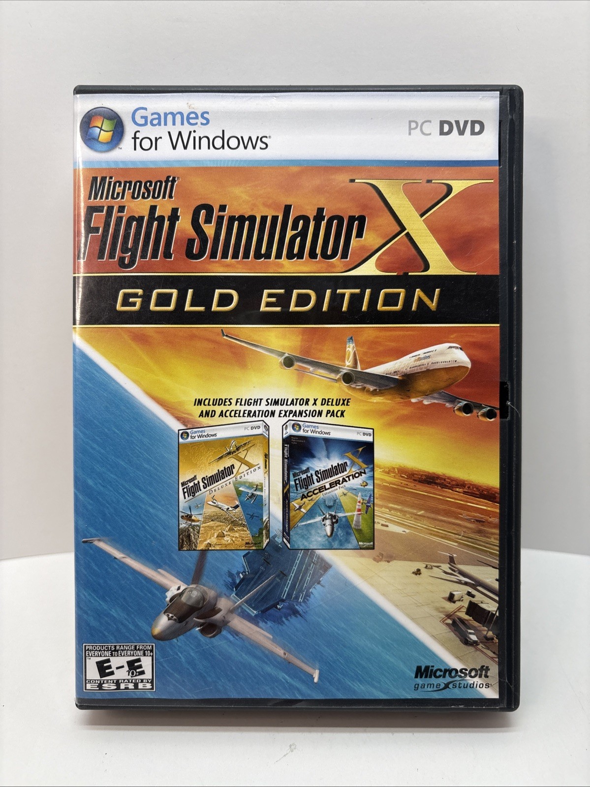 Microsoft Flight Simulator X Gold Edition PC Windows w/Acceleration Expansion