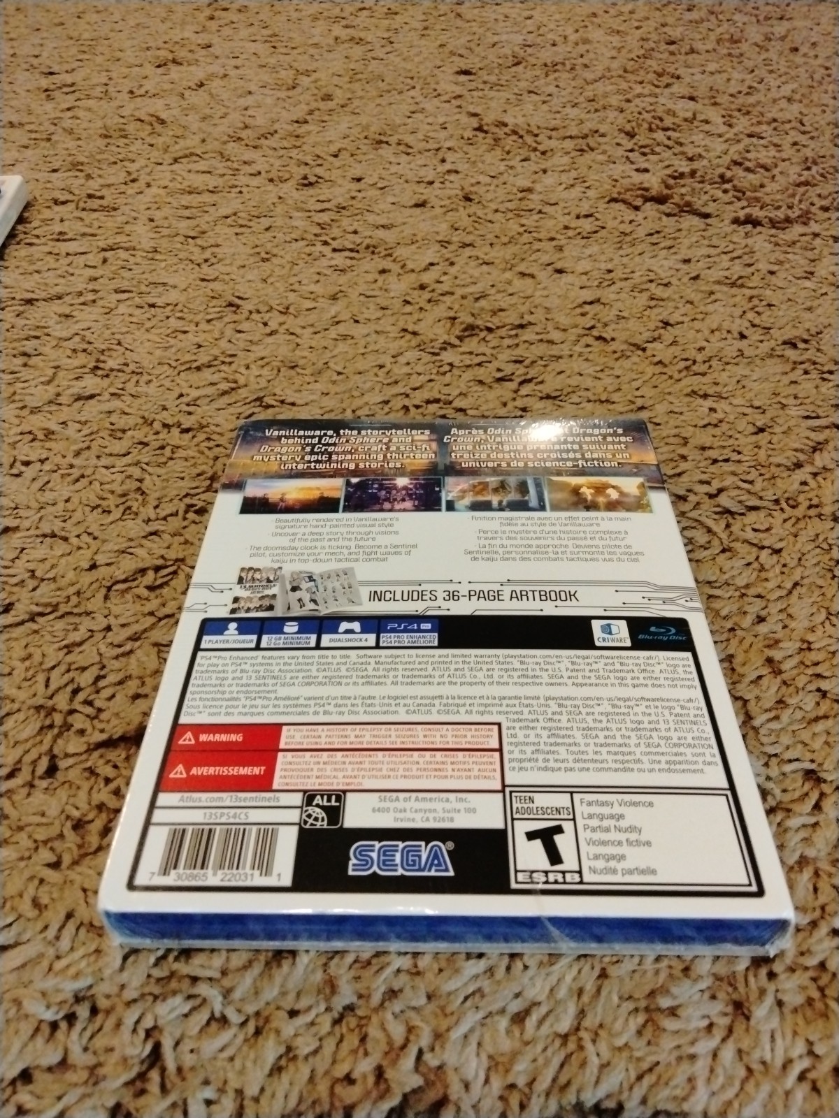 13 Sentinels Aegis Rim Launch Edition Artbook (PlayStation 4 PS4) Sealed