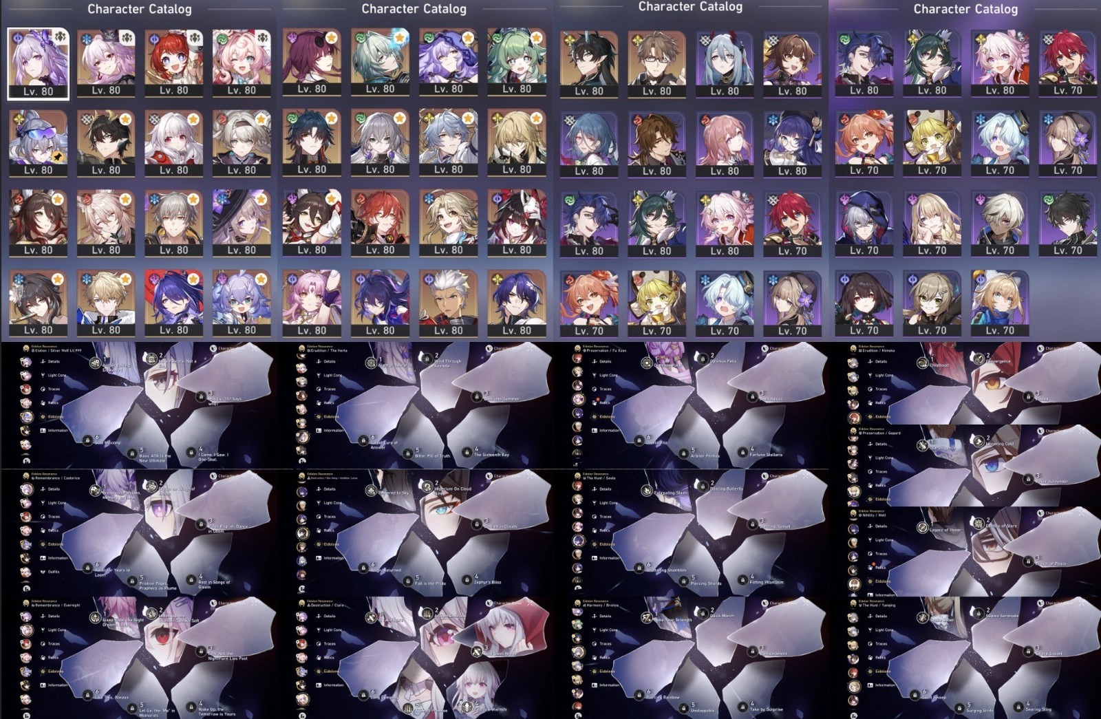 EU Genshin Impact + Honkai: Star Rail AR60/TL70 Account
