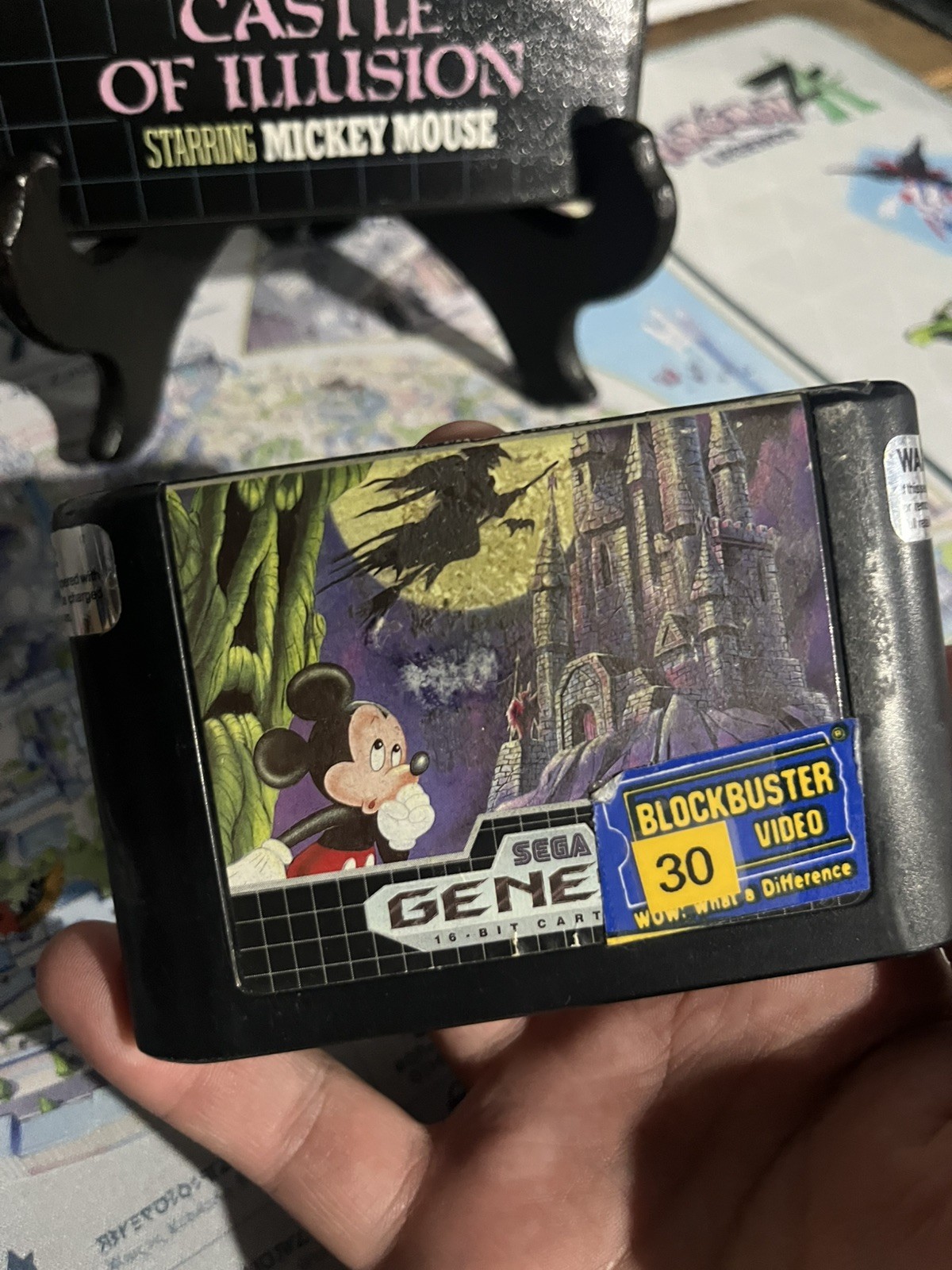 Castle of Illusion Starring Mickey Mouse (Sega Genesis, 1990) NO MANUAL REPROBOX