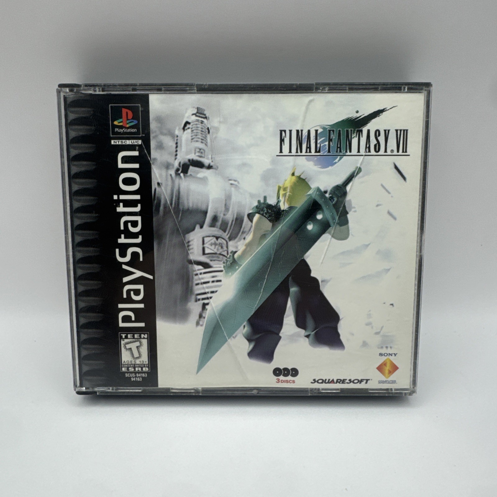 Final Fantasy VII (PlayStation 1 1997) No Manual – Black Label TESTED