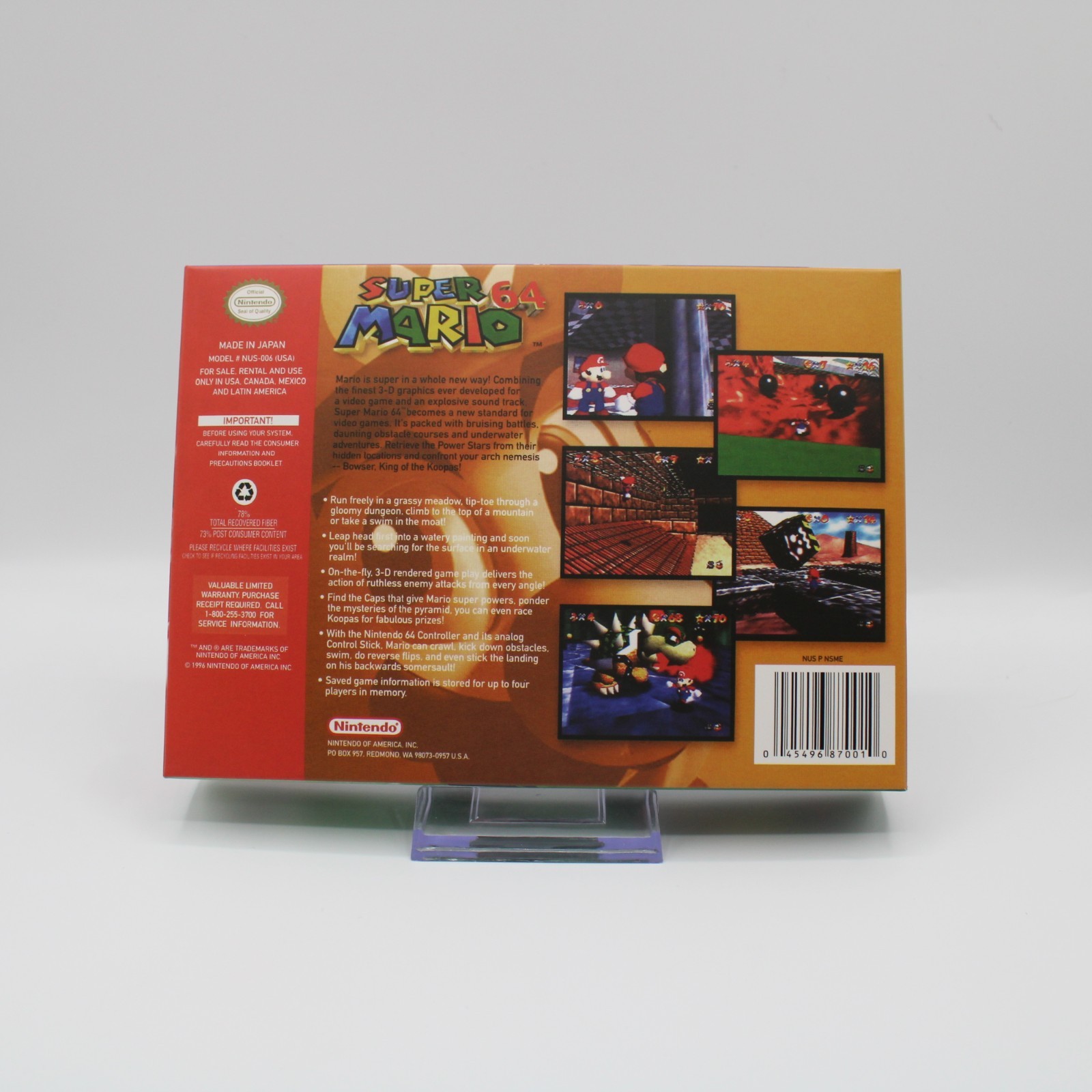 *Refurbished* Authentic Super Mario 64 (Nintendo 64) – 1 Year Warranty! *READ*