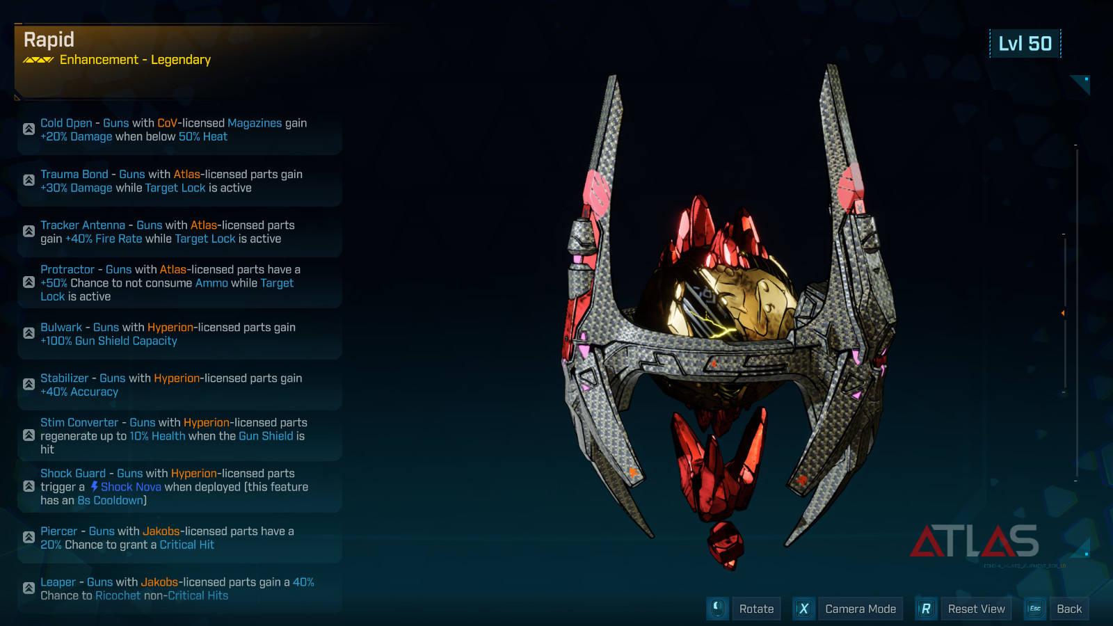Borderlands 4 OP⭐MODDED ⭐ALL 43 MANUFACTURER ENHANCEMENT IN ONE⭐LEVEL 50