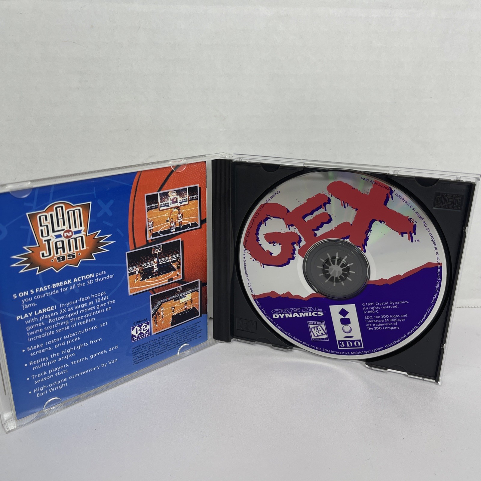 Pansonic 3DO – Gex – Video Game – DISC & MANUAL ONLY – NO ARTWORK TESTED