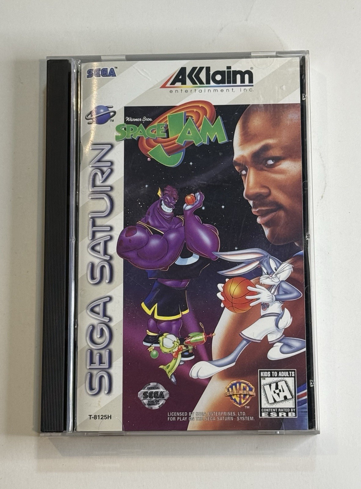 Space Jam (Sega Saturn, 1996) Michael Jordan, CIB Complete W Manual/Reg