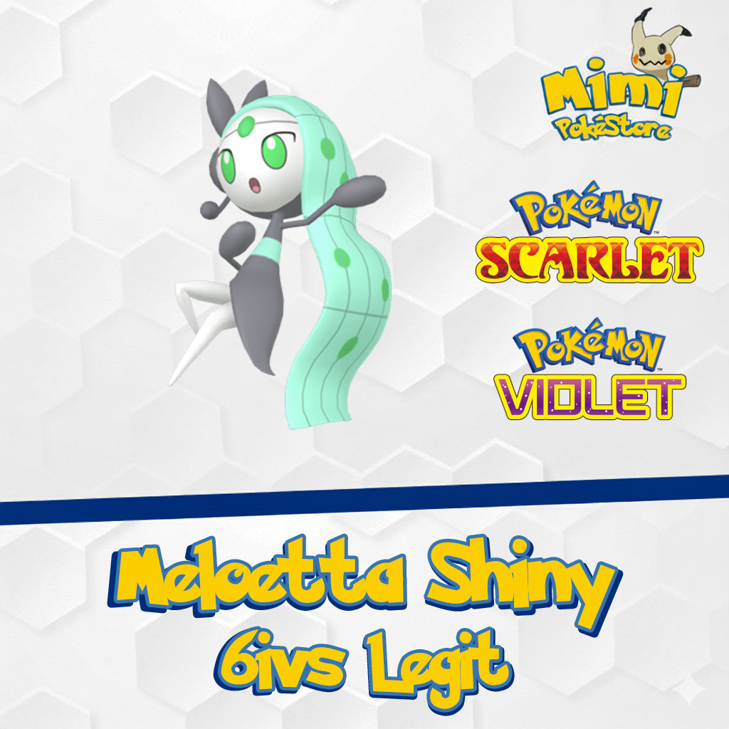 Meloetta Shiny 6IVs LEGIT – Pokémon Scarlet & Violet