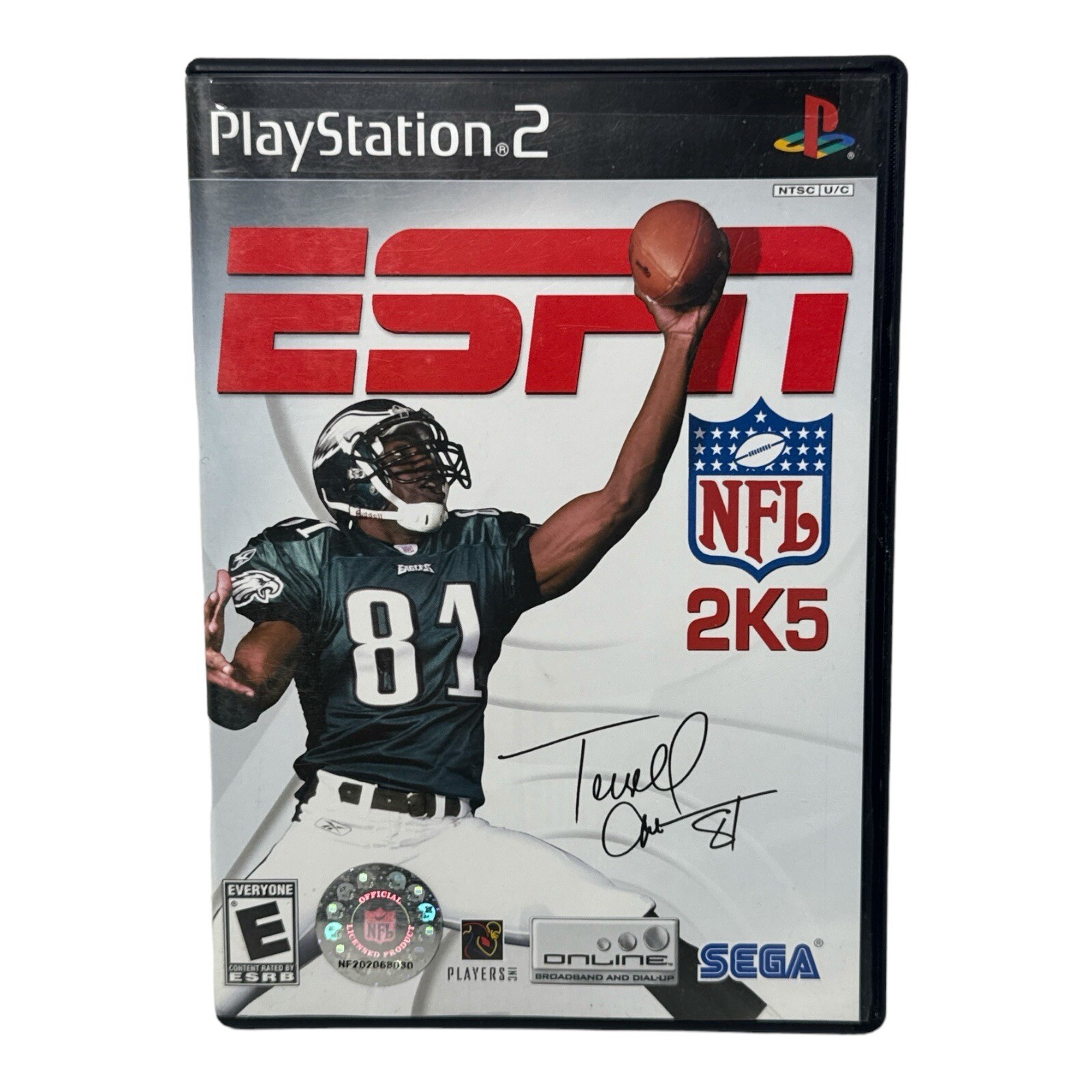 ESPN NFL 2K5 (Sony PlayStation 2, 2005) PS2 Video Game NO MANUAL