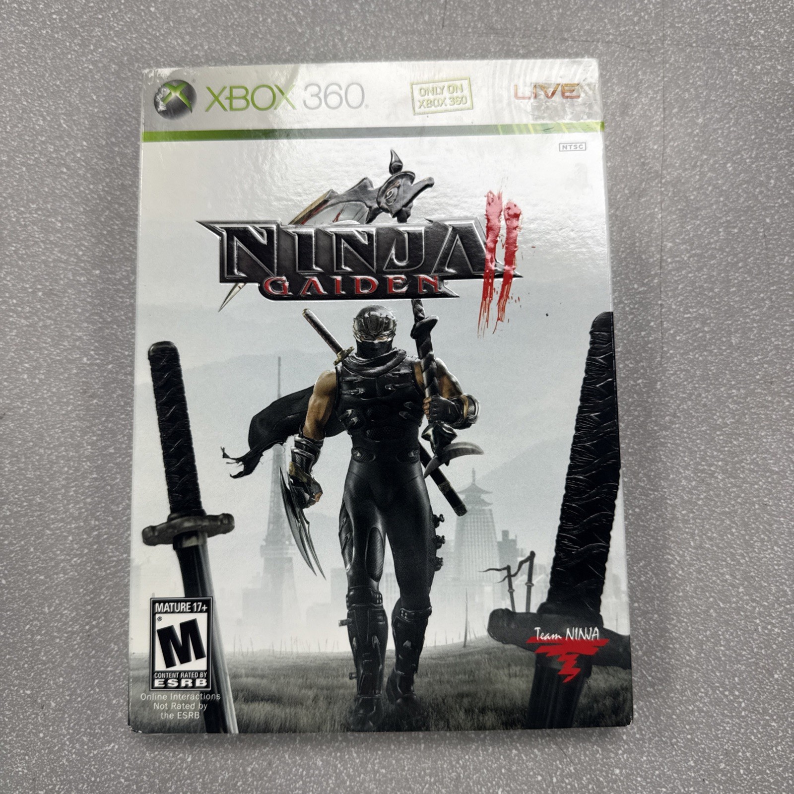 Ninja Gaiden II 2 for Microsoft XBOX 360 New Factory Sealed With Slipcover