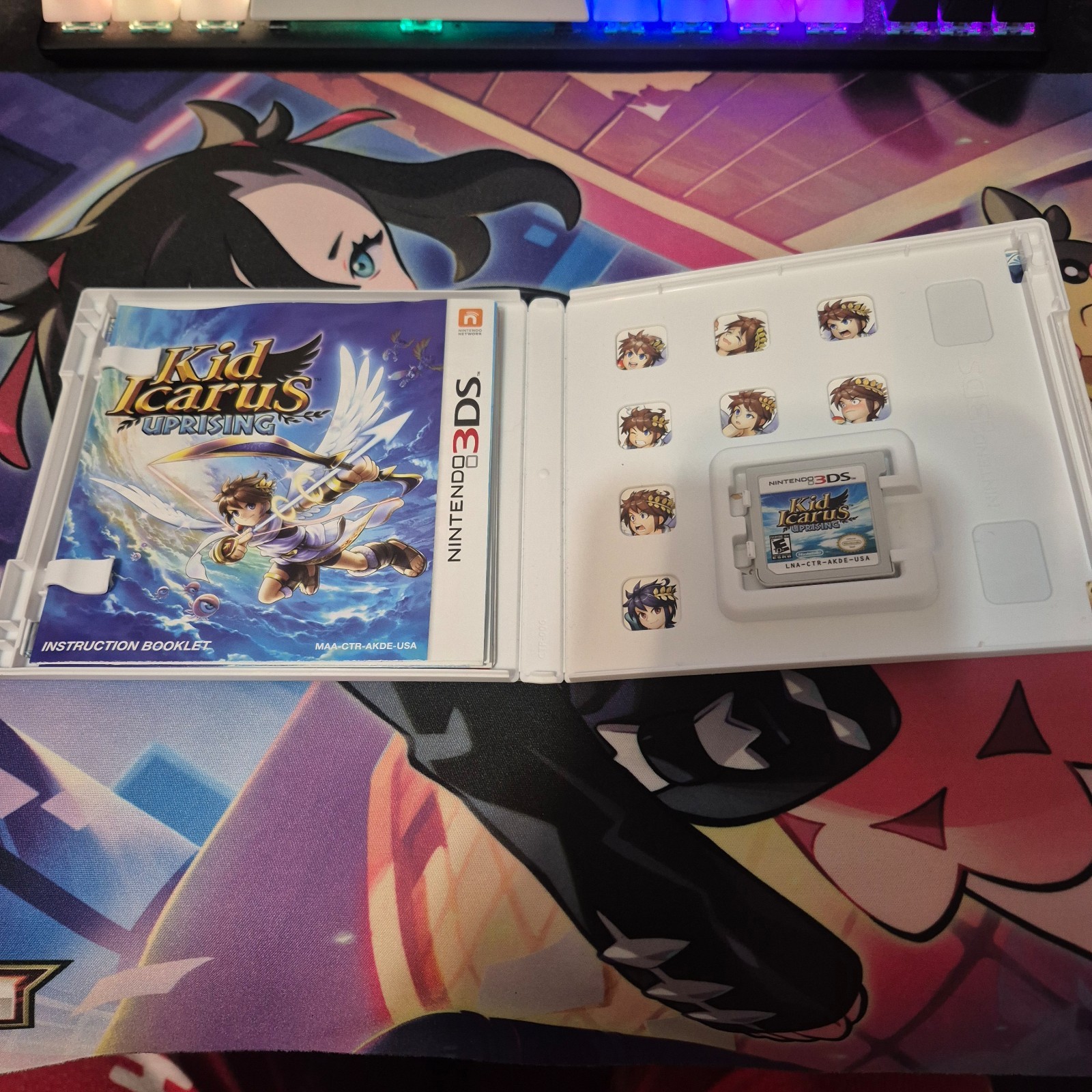 Kid Icarus Uprising Nintendo 3DS 2012 Complete CIB with Sealed AR Cards Tested