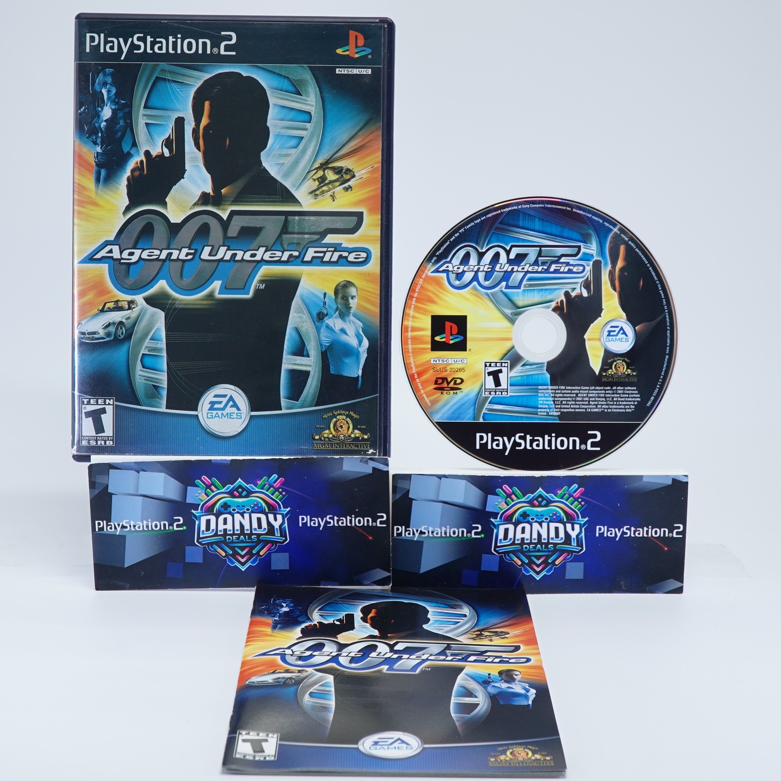 007 Agent Under Fire PS2 Black Label – CIB W/ Manual – PlayStation 2