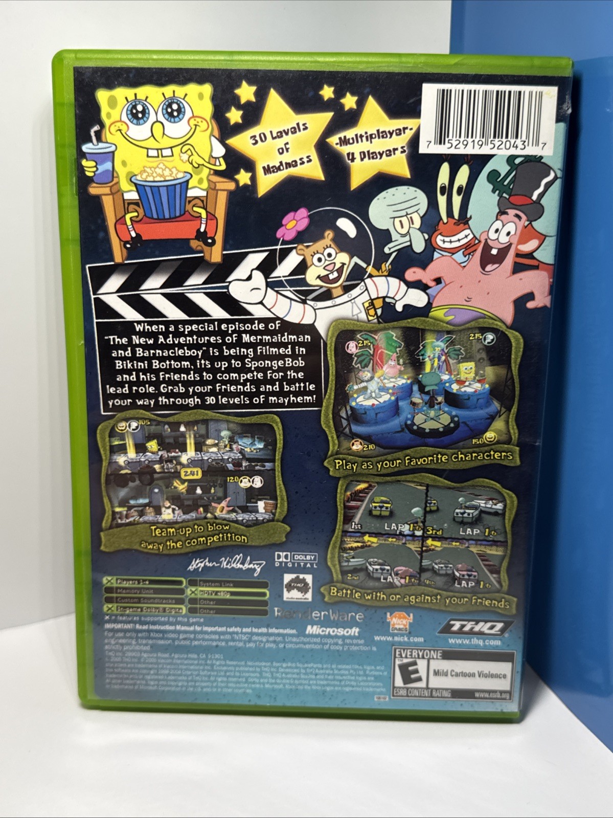 SpongeBob SquarePants: Lights, Camera, Pants (Microsoft Xbox, 2005)
