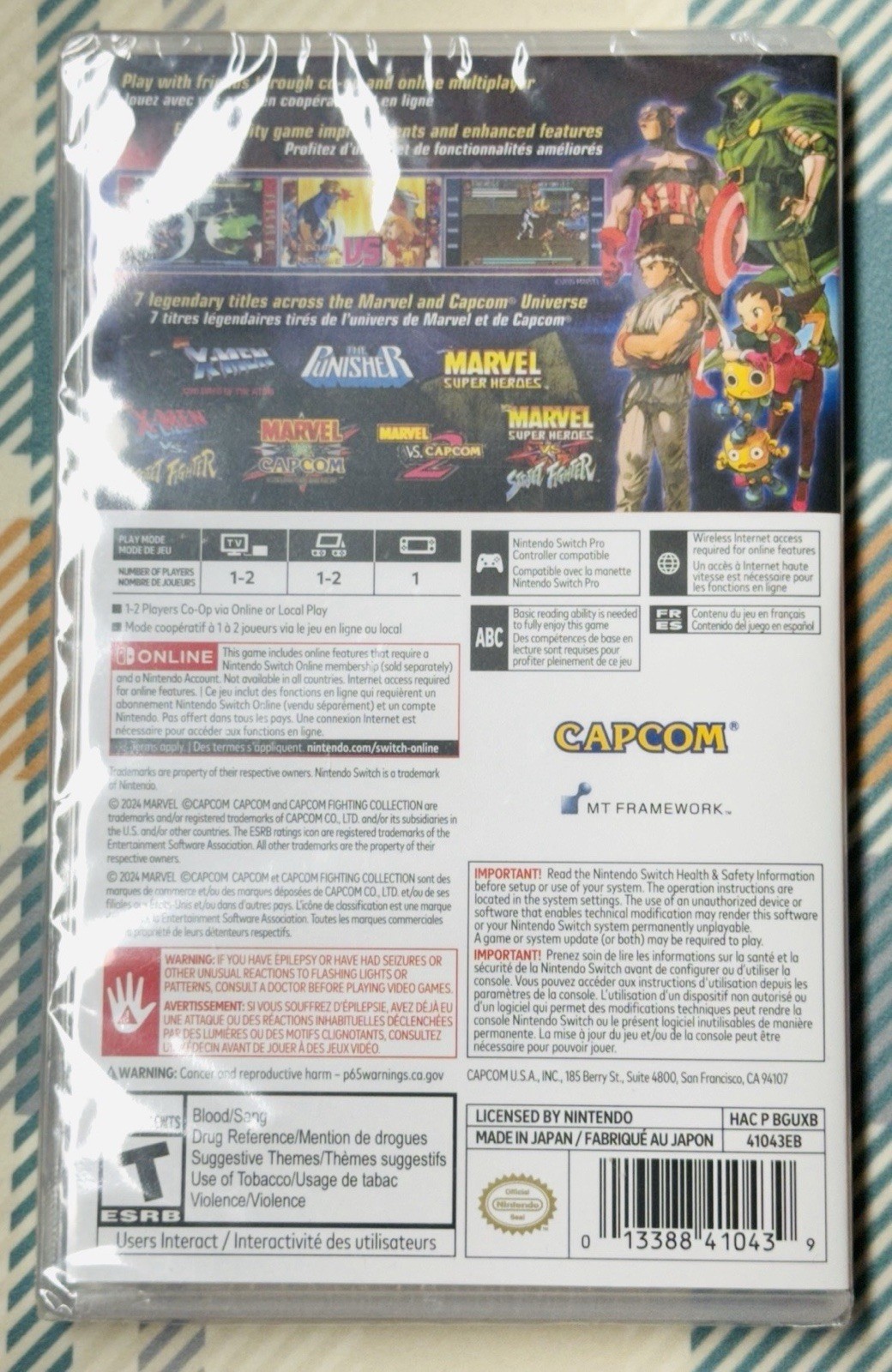 Marvel vs. Capcom Fighting Collection: Arcade Classics – Nintendo Switch Sealed