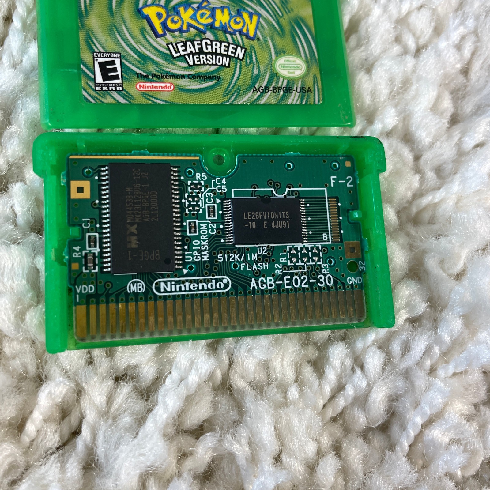 Pokemon LeafGreen Version (Nintendo Gameboy Advance, 2004) GBA Authentic Tested