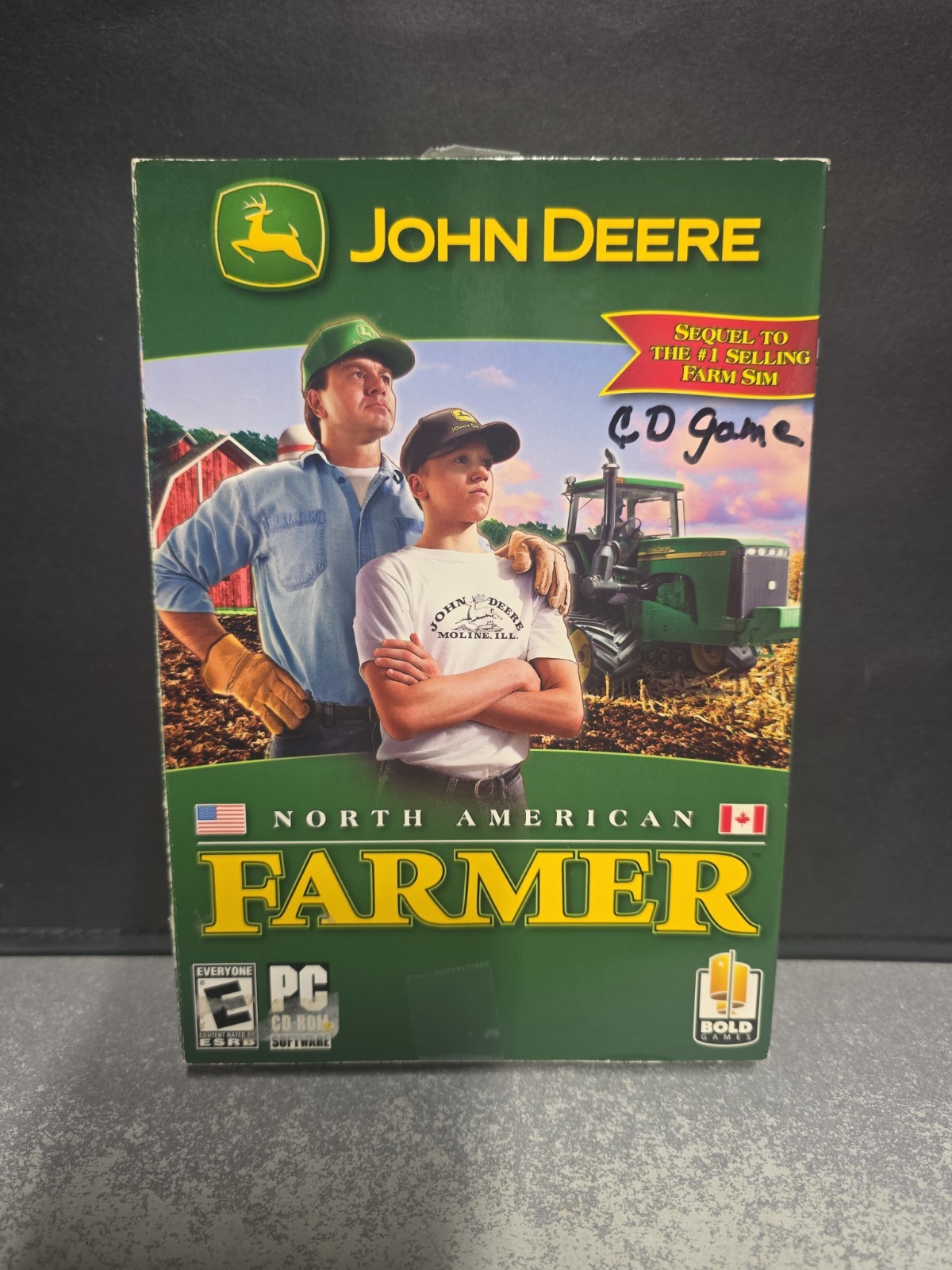 original with box John Deere North American Farmer CD PC Game. Very Good,