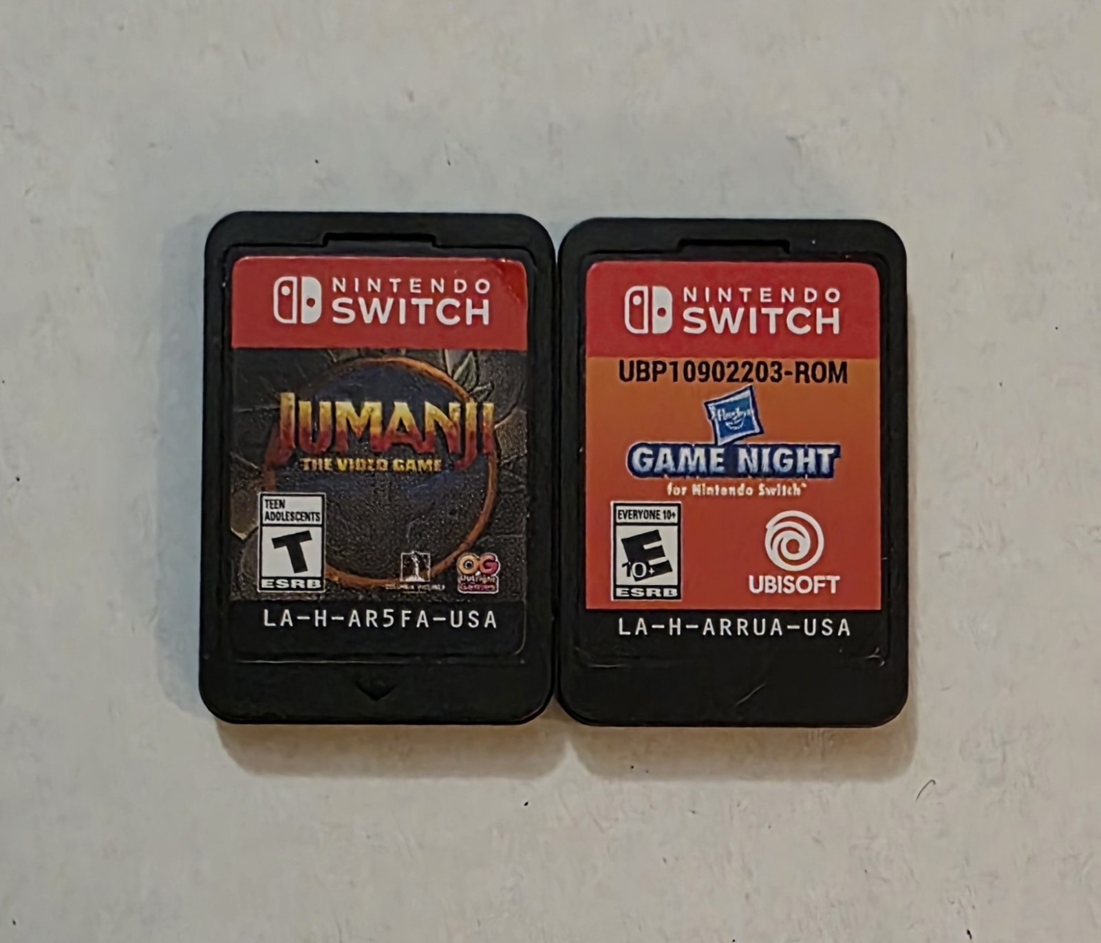 Hasbro Game Night & Jumanji Bundle (Nintendo Switch) Lot of 2 Tested Cartridges