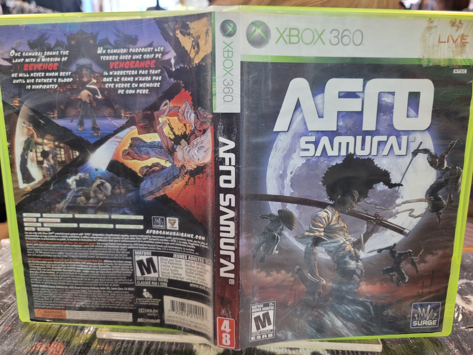 Afro Samurai Xbox 360 NoManual EN/FR Tested Free Shipping in Canada !!