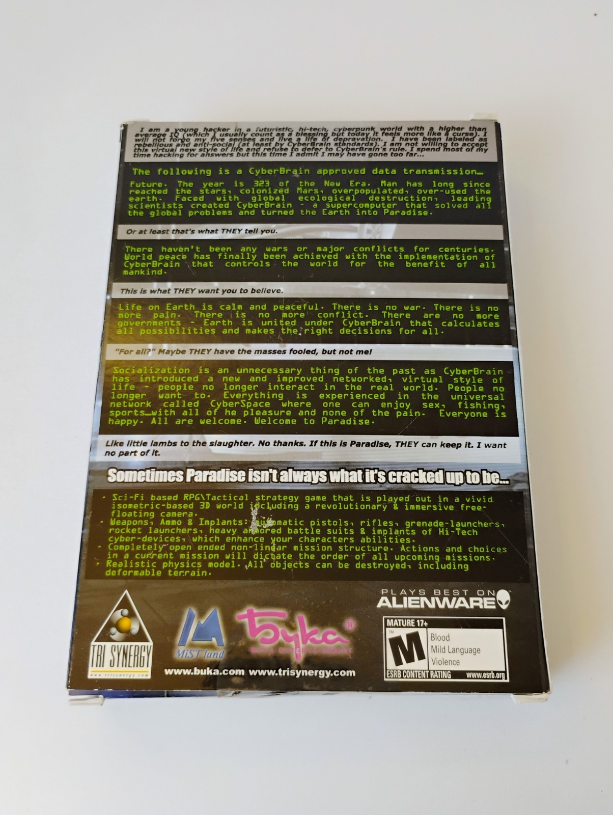 Paradise Cracked – Windows PC Game 2003 Tri Synergy RPG SEALED RARE
