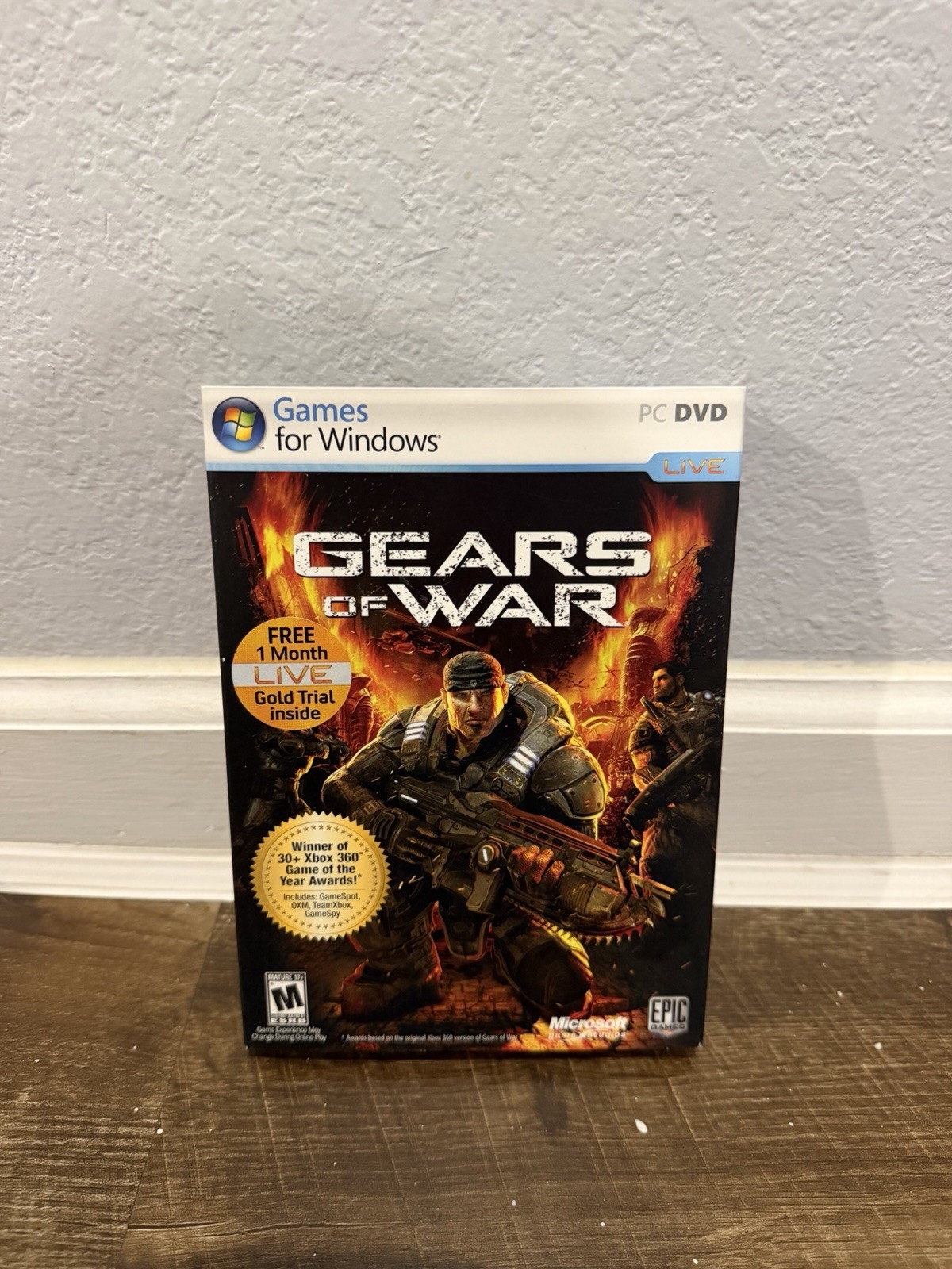 Gears Of War (PC, 2007) Complete w/Manual & Product Key Code